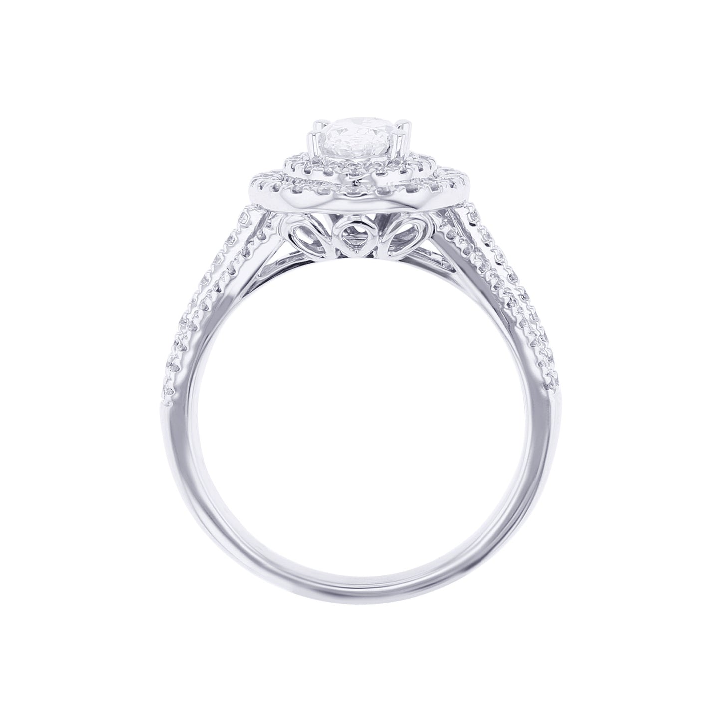 Millie Oval Double Halo Ready for Love Diamond Engagement Ring