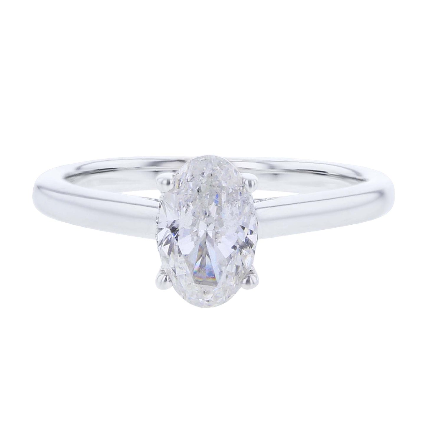 Esme Oval Hidden Halo Ready for Love Diamond Engagement Ring 1 1/10ct