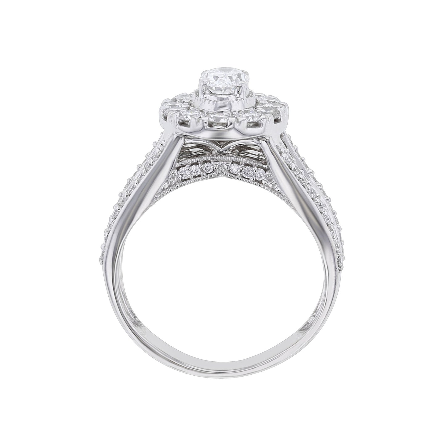 Donatella Oval Halo Ready for Love Diamond Bridal Set