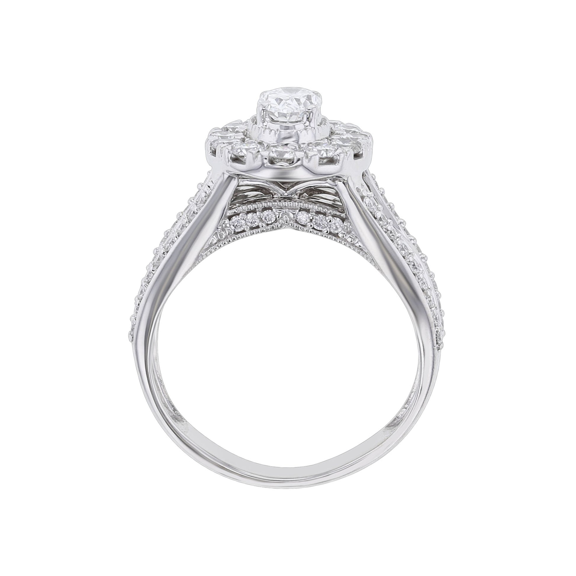 Donatella Oval Halo Ready for Love Diamond Bridal Set