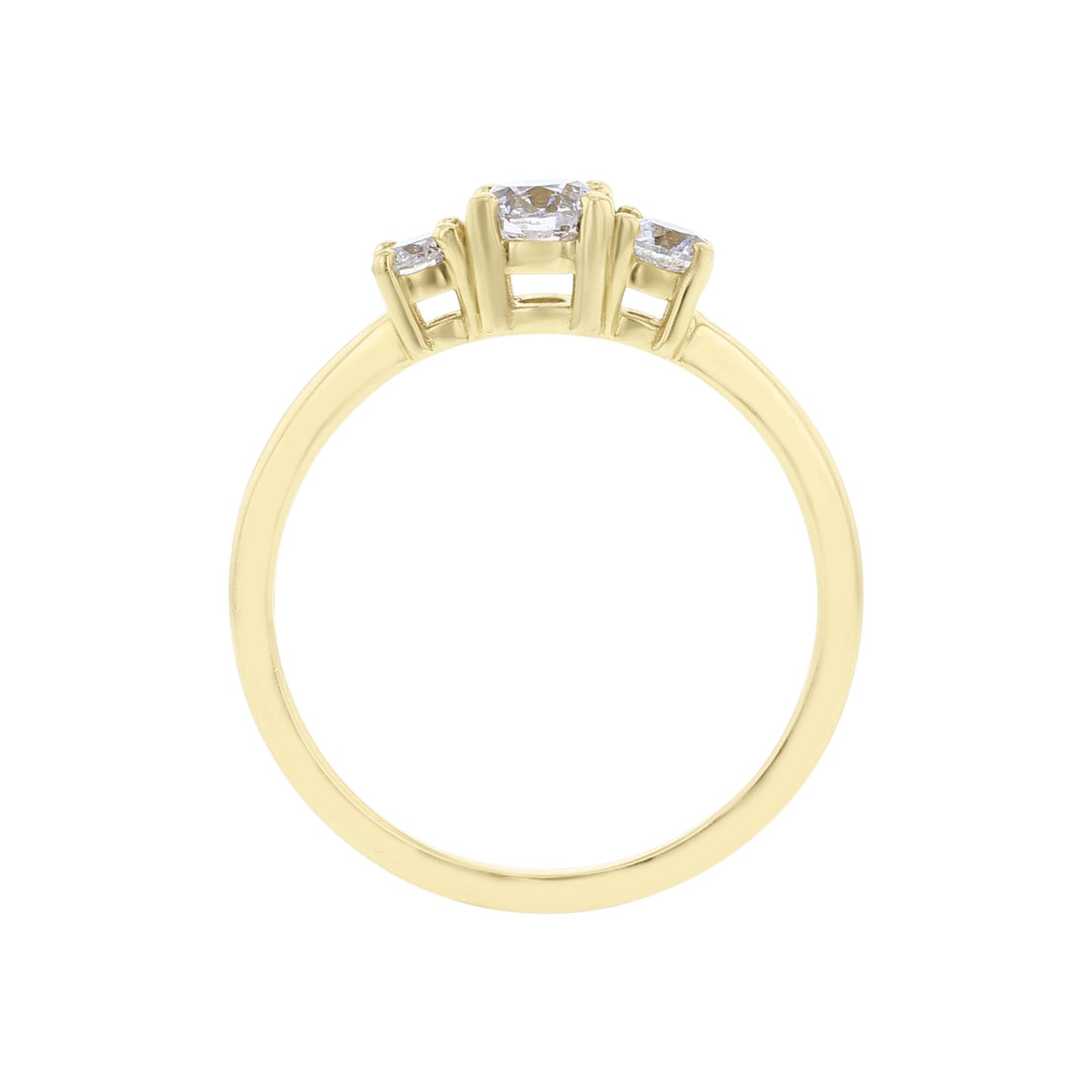 Dolores Three Stone Ready for Love Diamond Engagement Ring