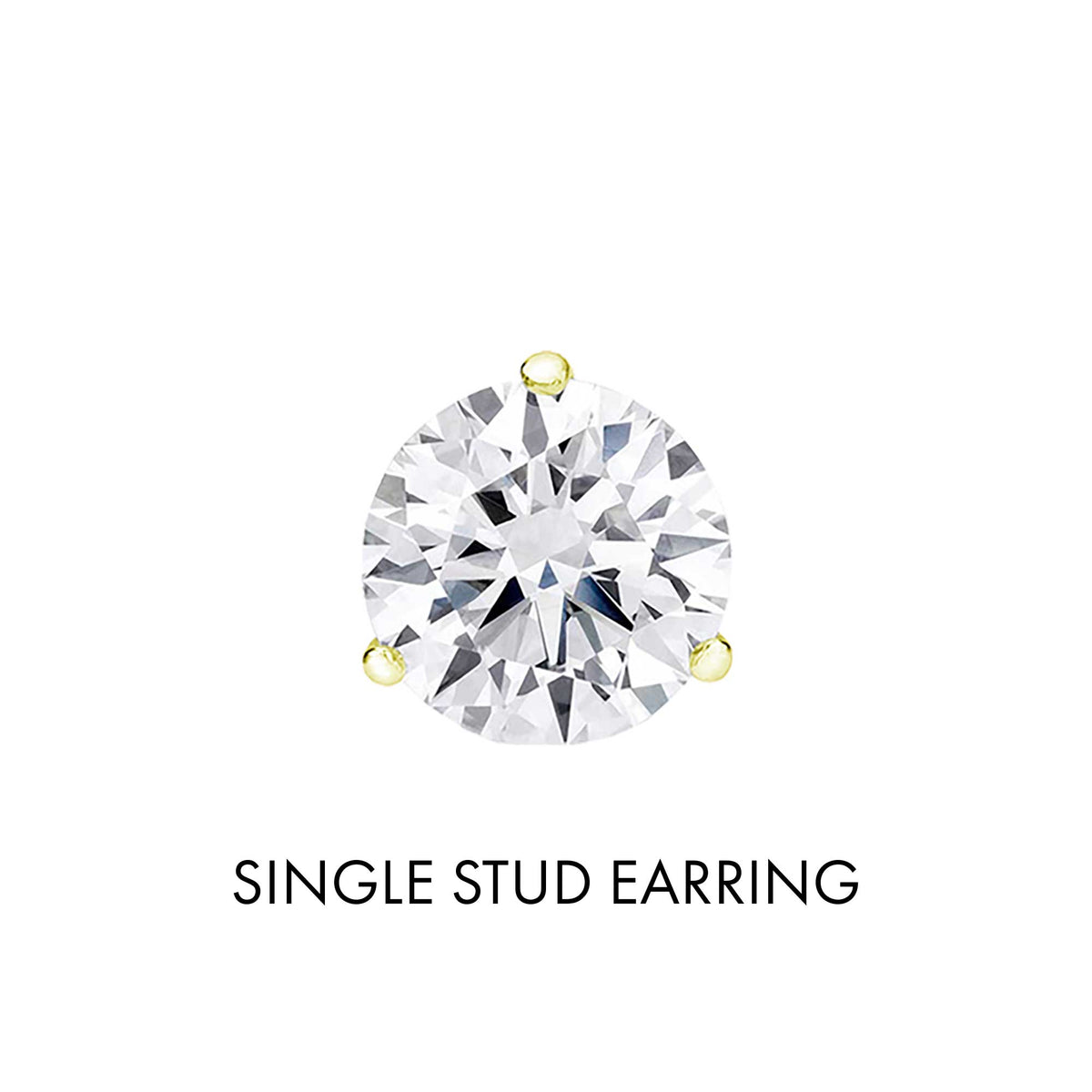 Get Naked Diamond Stud Earrings 1/3ct