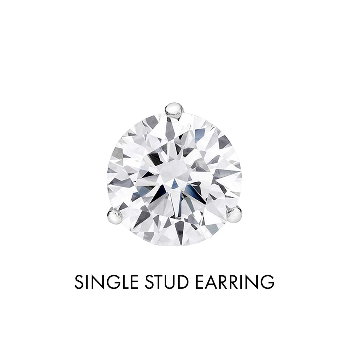 Get Naked Diamond Stud Earrings 1 1/4ct