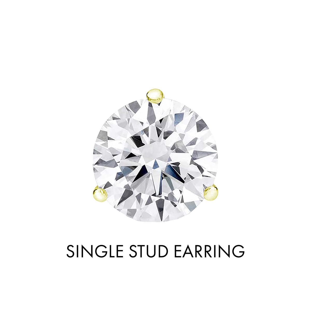 Get Naked Diamond Stud Earrings 1 1/2ct
