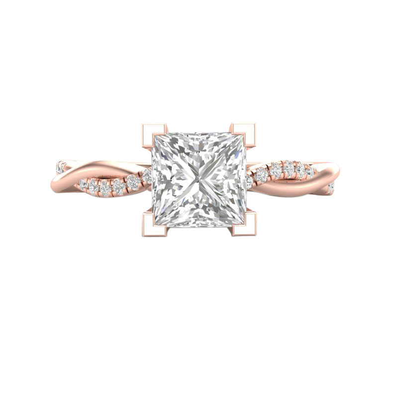 Natalie Build Your Own Earth Born Diamond Engagement Ring 1/5ct