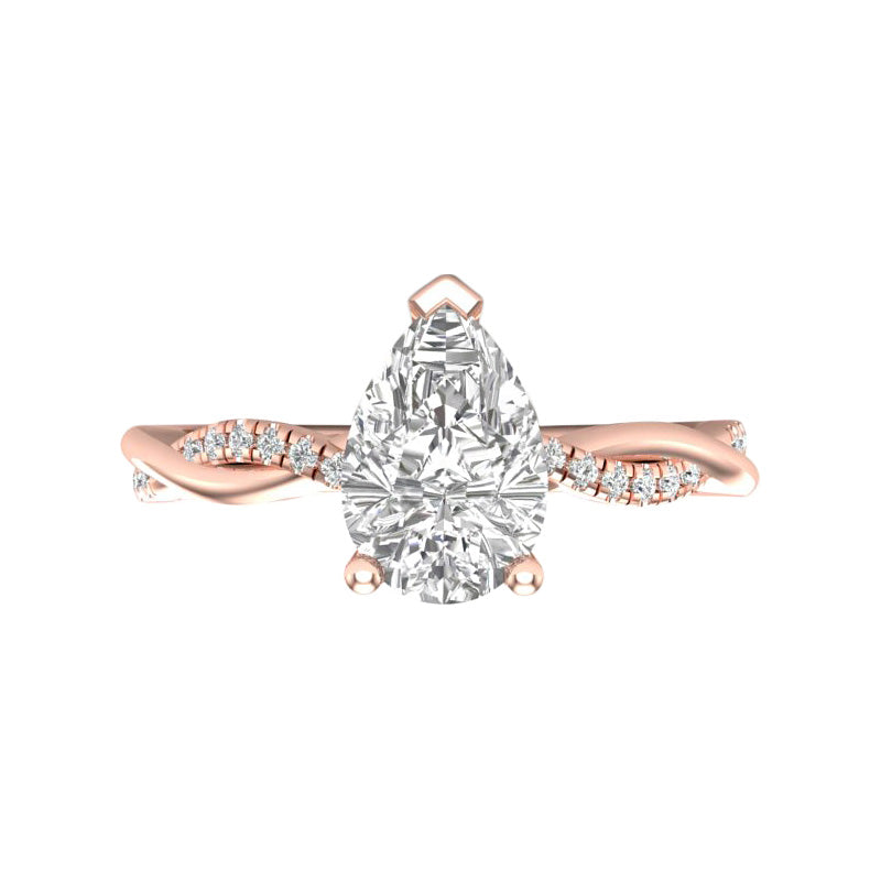Natalie Build Your Own Earth Born Diamond Engagement Ring 1/5ct