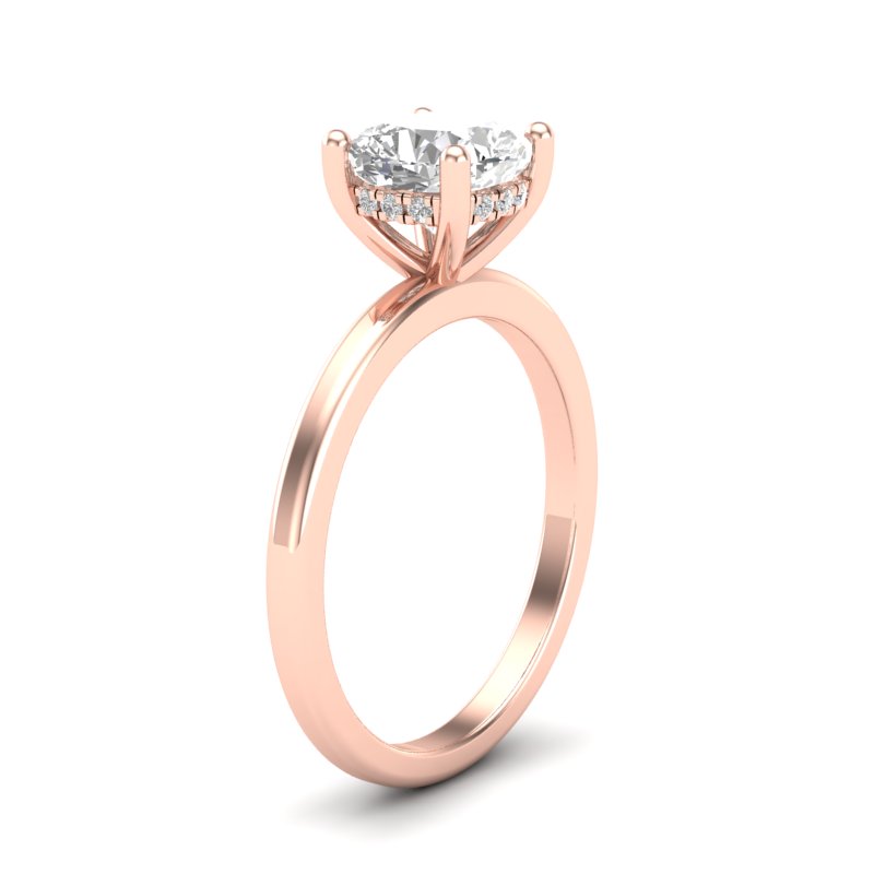 Melina Build Your Own Earth Born Diamond Engagement Ring 1/15ct