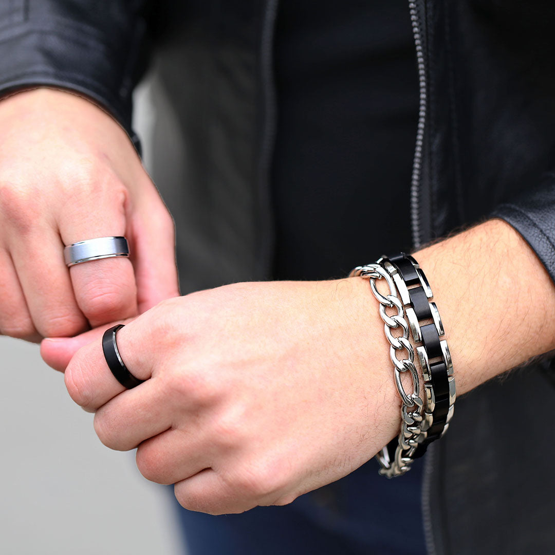 Rio Black Tungsten 6mm Wedding Ring