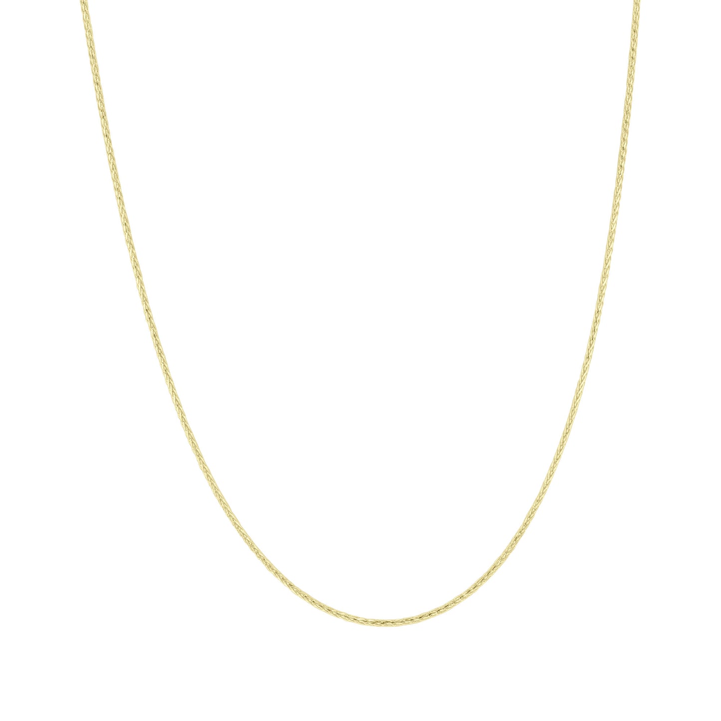 Ranger 1mm Gold Wheat Chain Necklace 18"