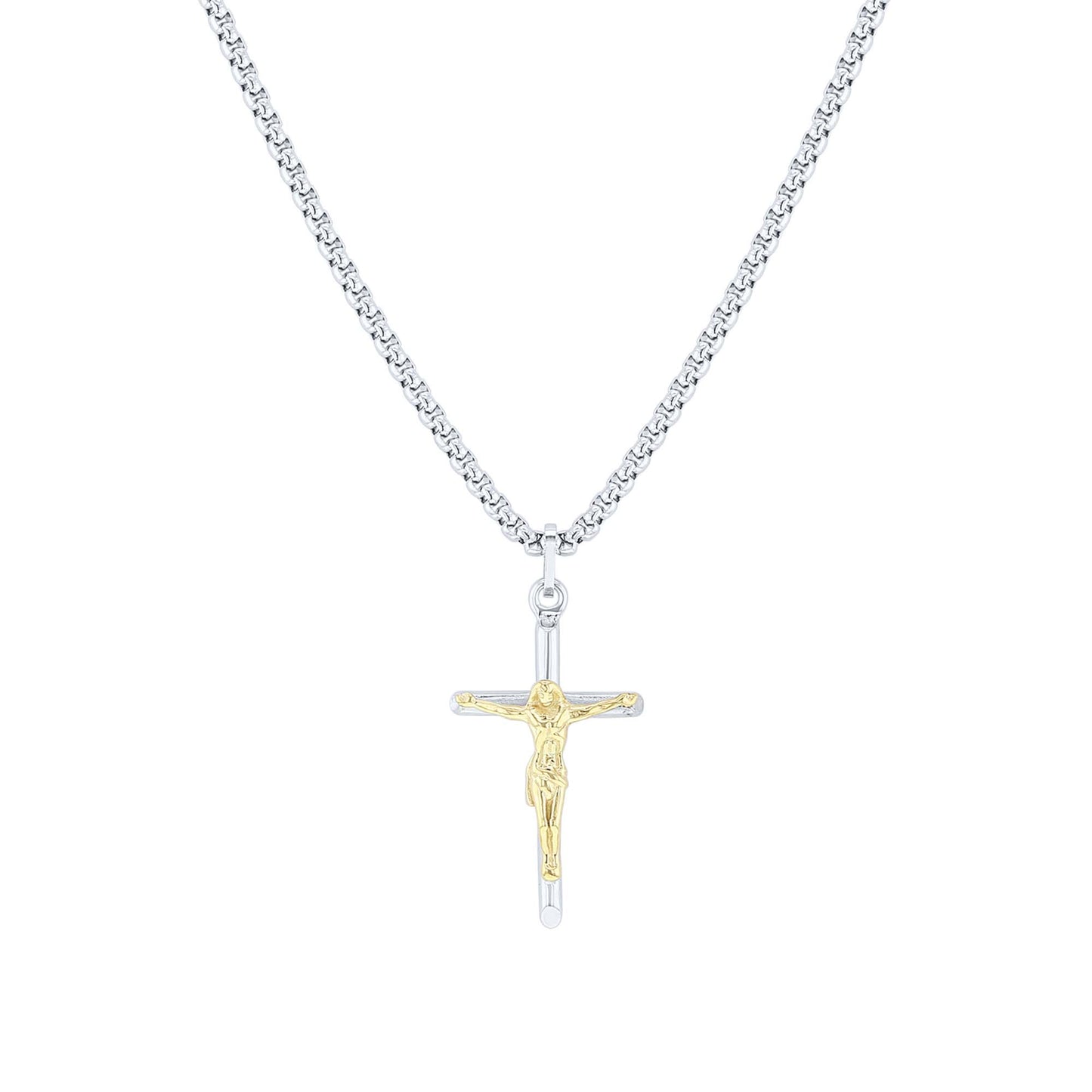 Salvation Stainless Steel Crucifix Necklace