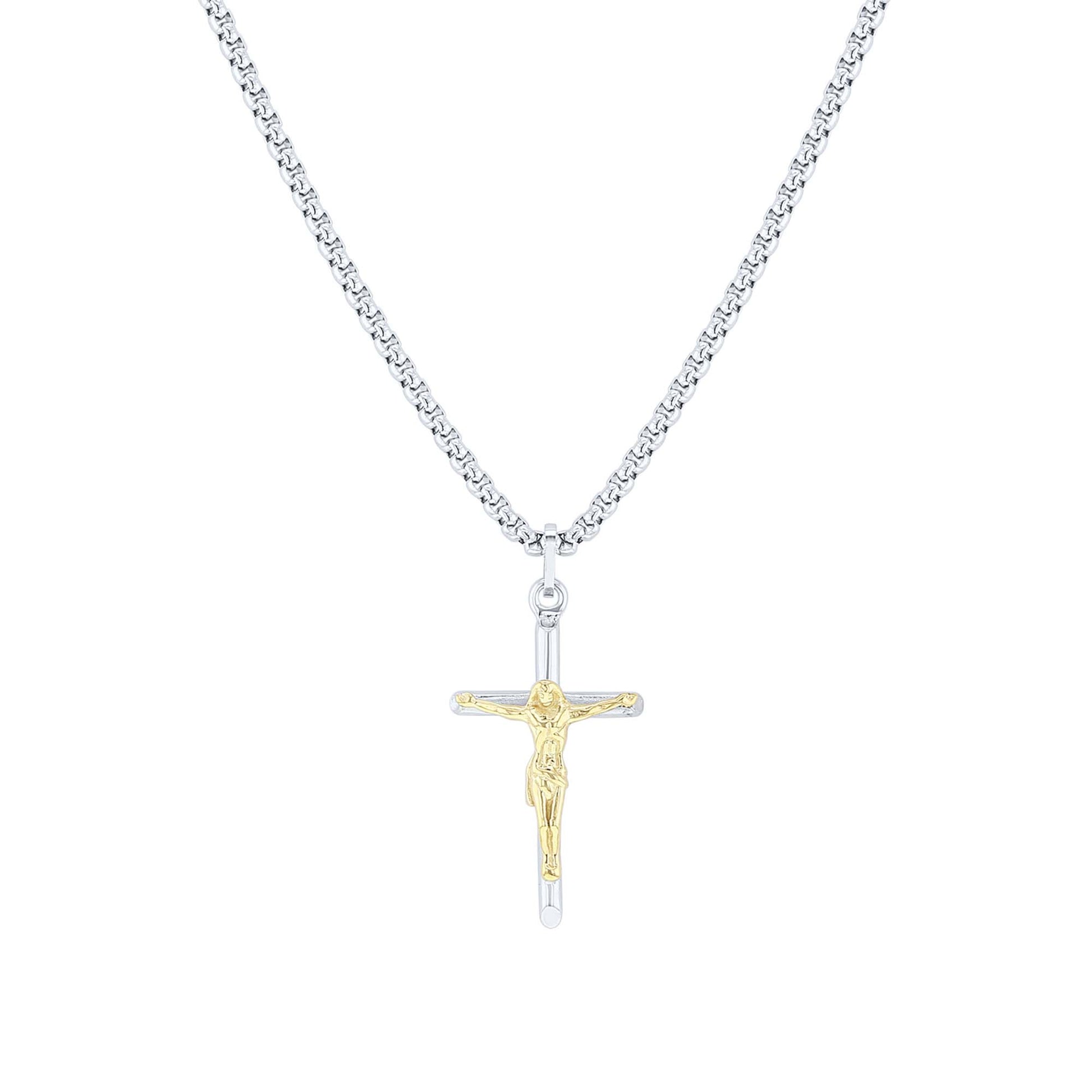 Salvation Stainless Steel Crucifix Necklace