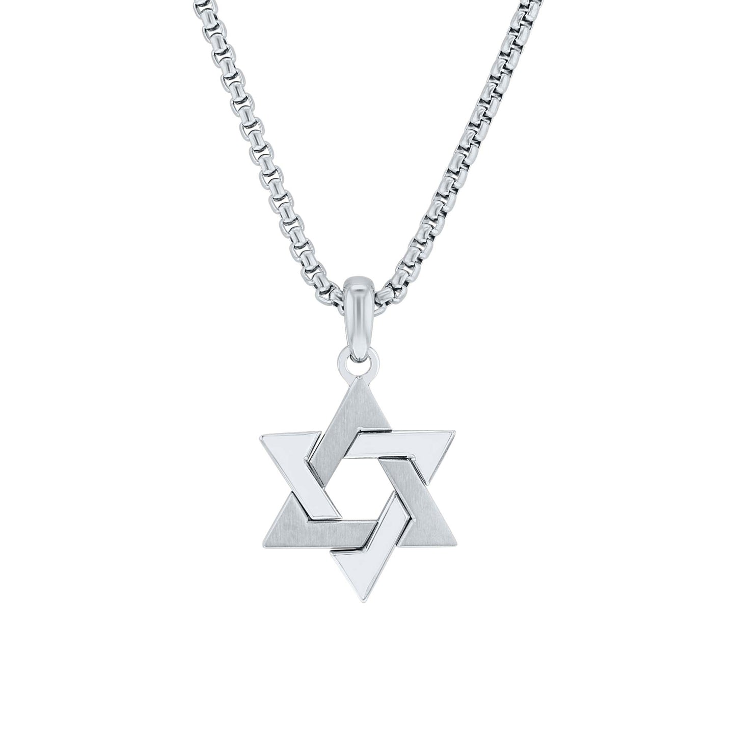 Star of David Stainless Steel Necklace