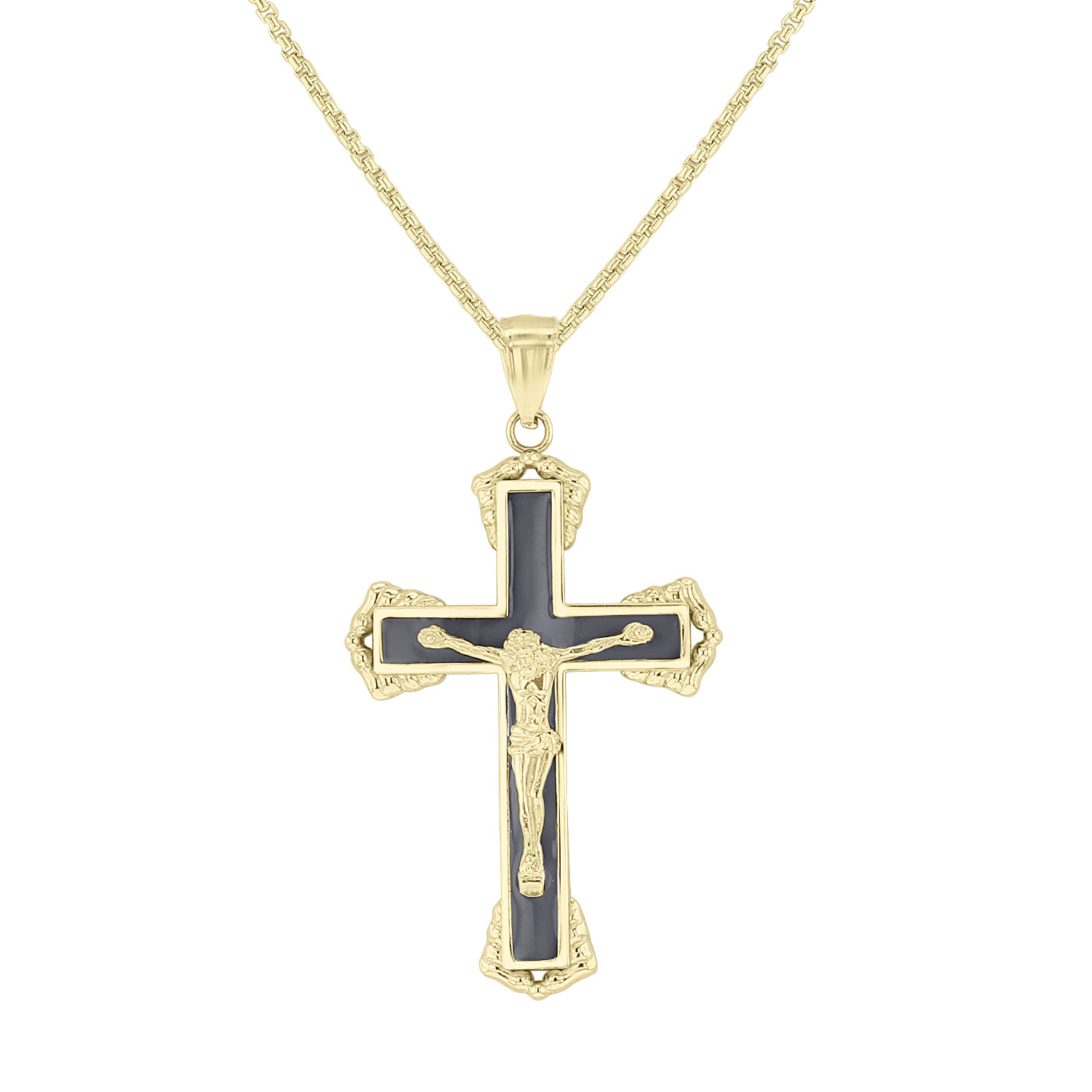 Deliverance Gold Crucifix Necklace – Steven Singer Jewelers