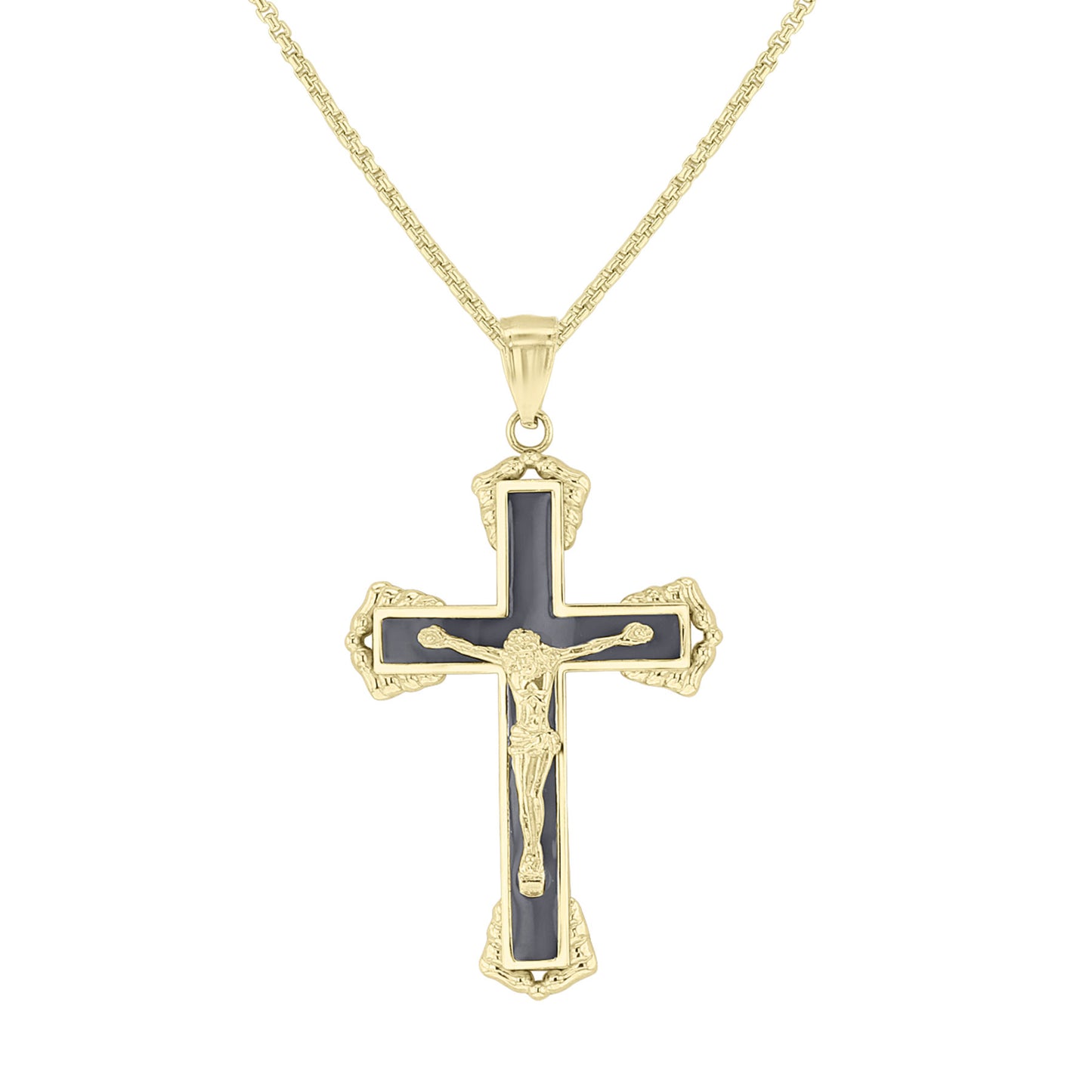 Deliverance Gold Crucifix Necklace