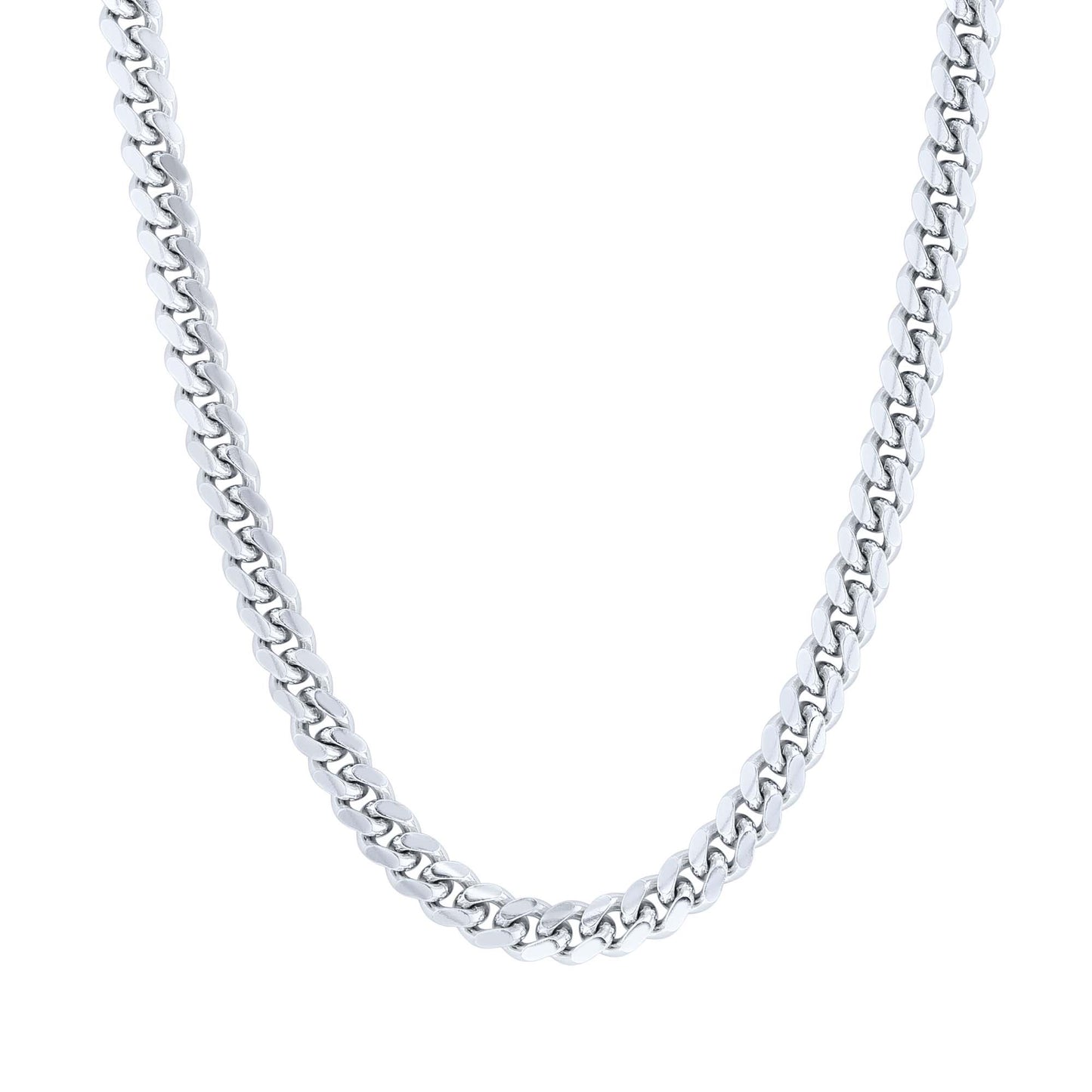 Silver Manny Cuban Link Chain