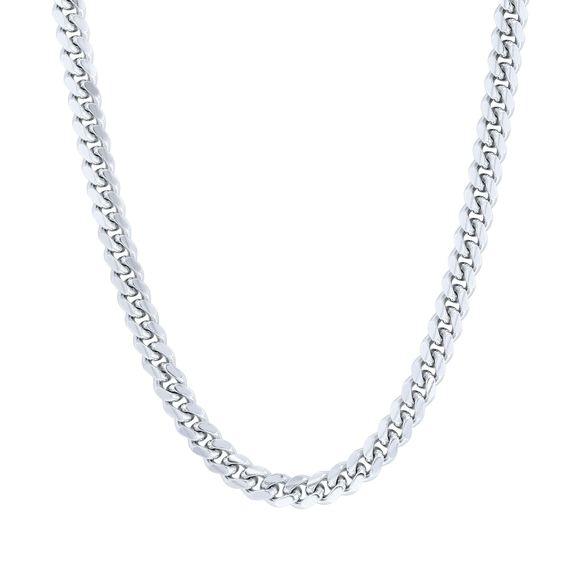 Silver Manny Cuban Link Chain