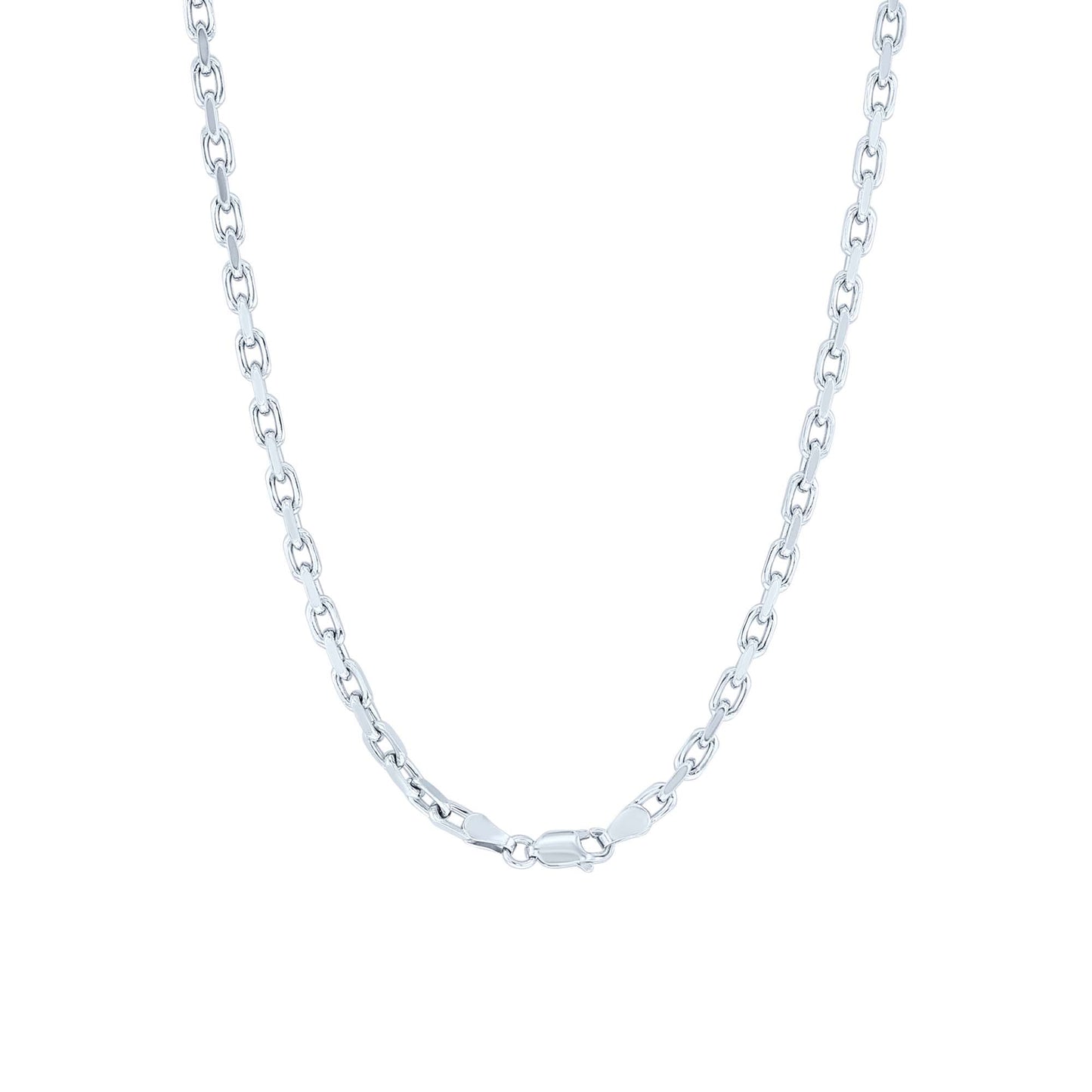 Silver Fabian French Cable Chain Necklace