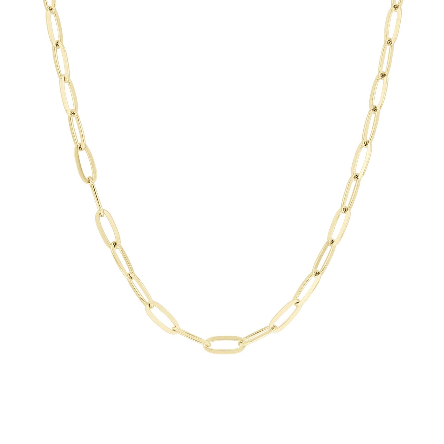 Piper Paper Clip Gold Chain Necklace