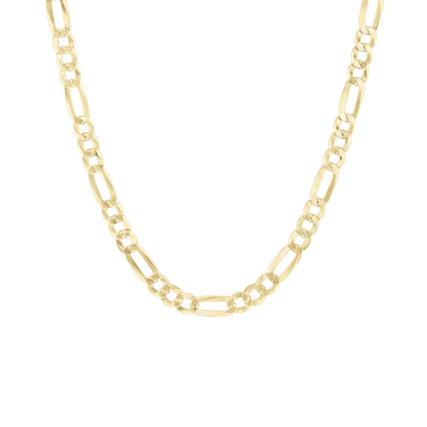 Franklin Silver & Gold Figaro Chain Necklace- 4.9mm