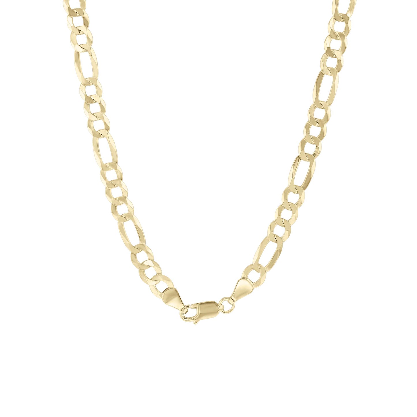 Franklin Silver & Gold Figaro Chain Necklace- 5.6mm