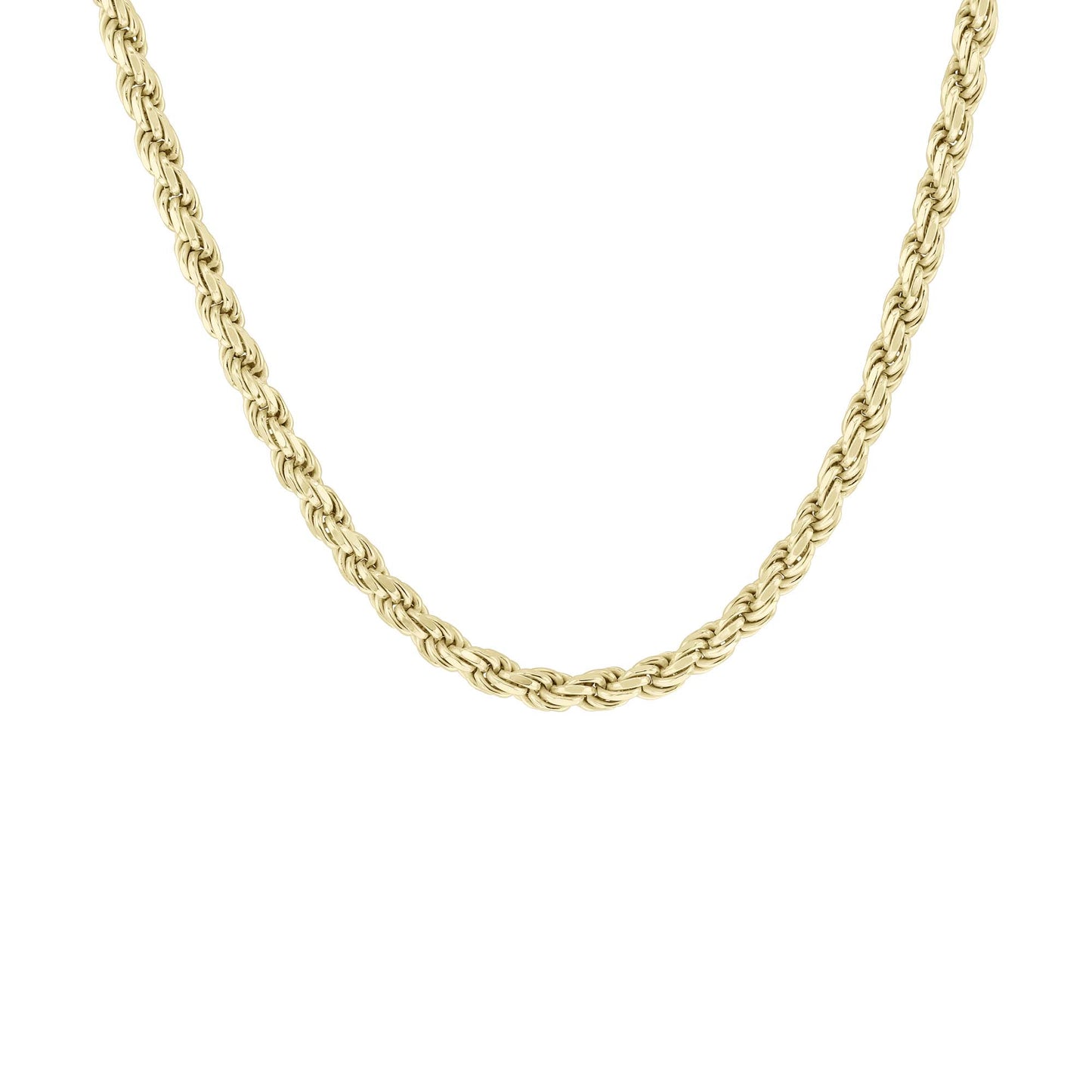 Franklin Silver & Gold Rope Chain Necklace- 5mm