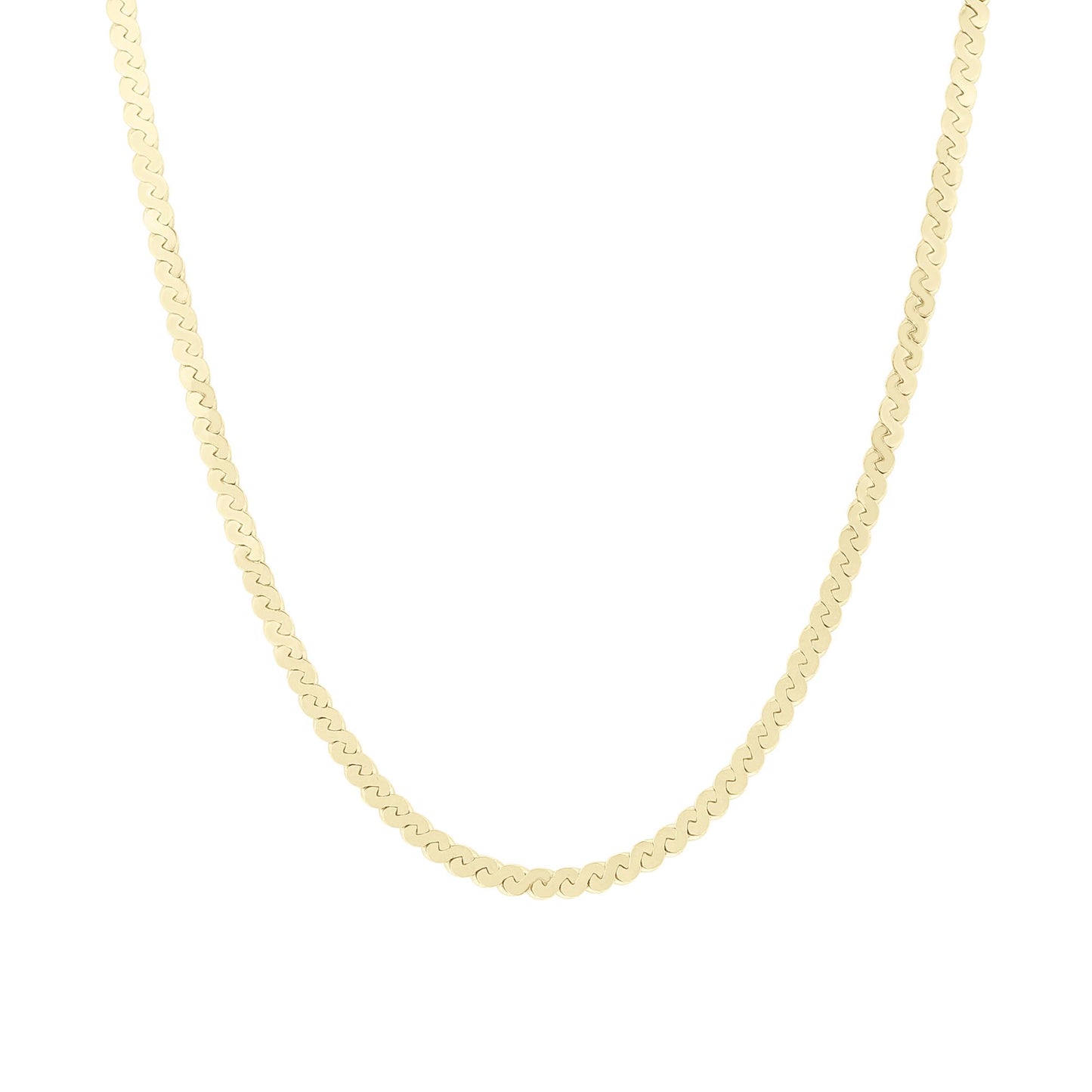 Mala Serpentine Chain Necklace- 3mm