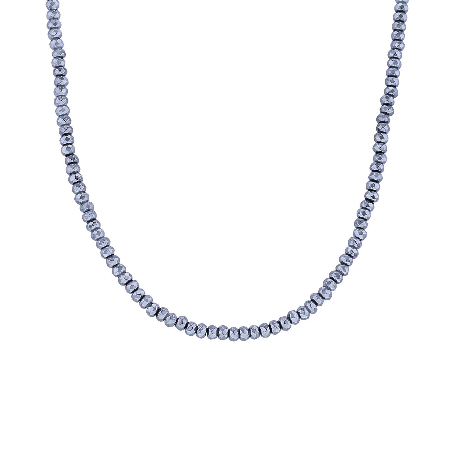 Holden Stainless Steel Hematite Beaded Necklace