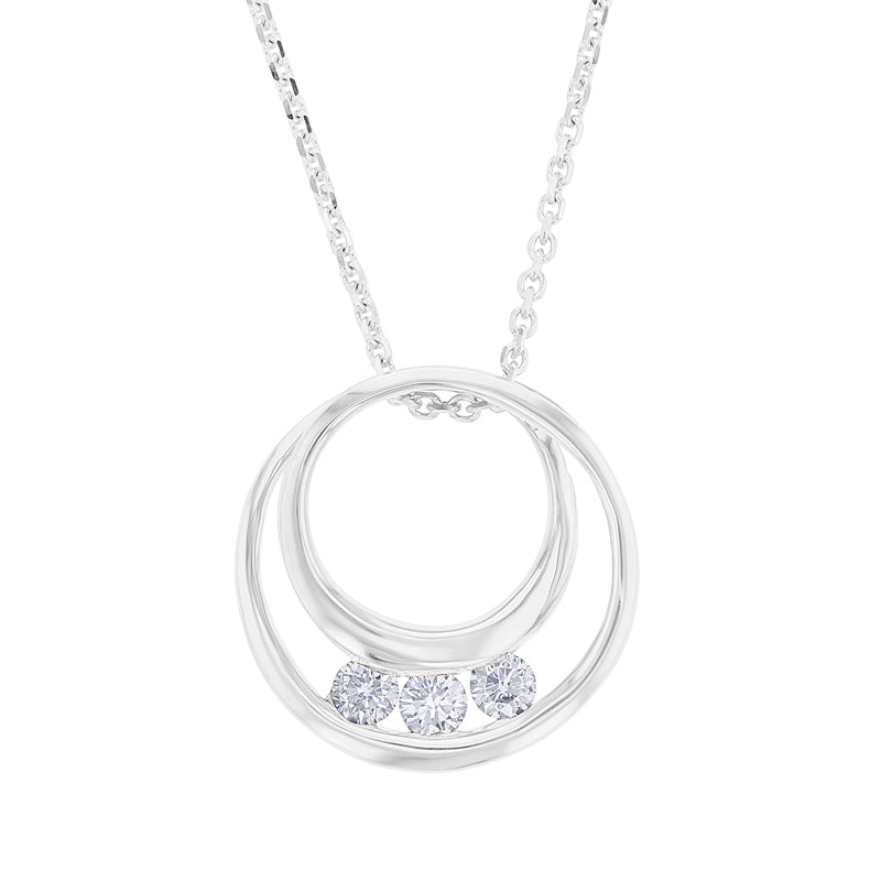 Past present future diamond necklace deals