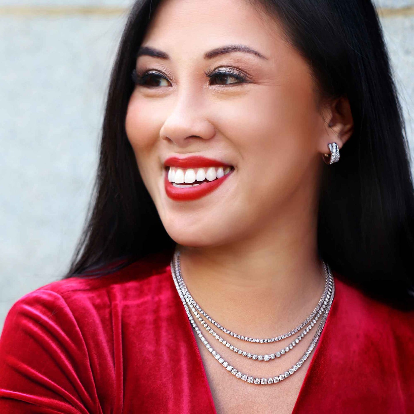 Grande Dame Diamond Tennis Necklace 12ct