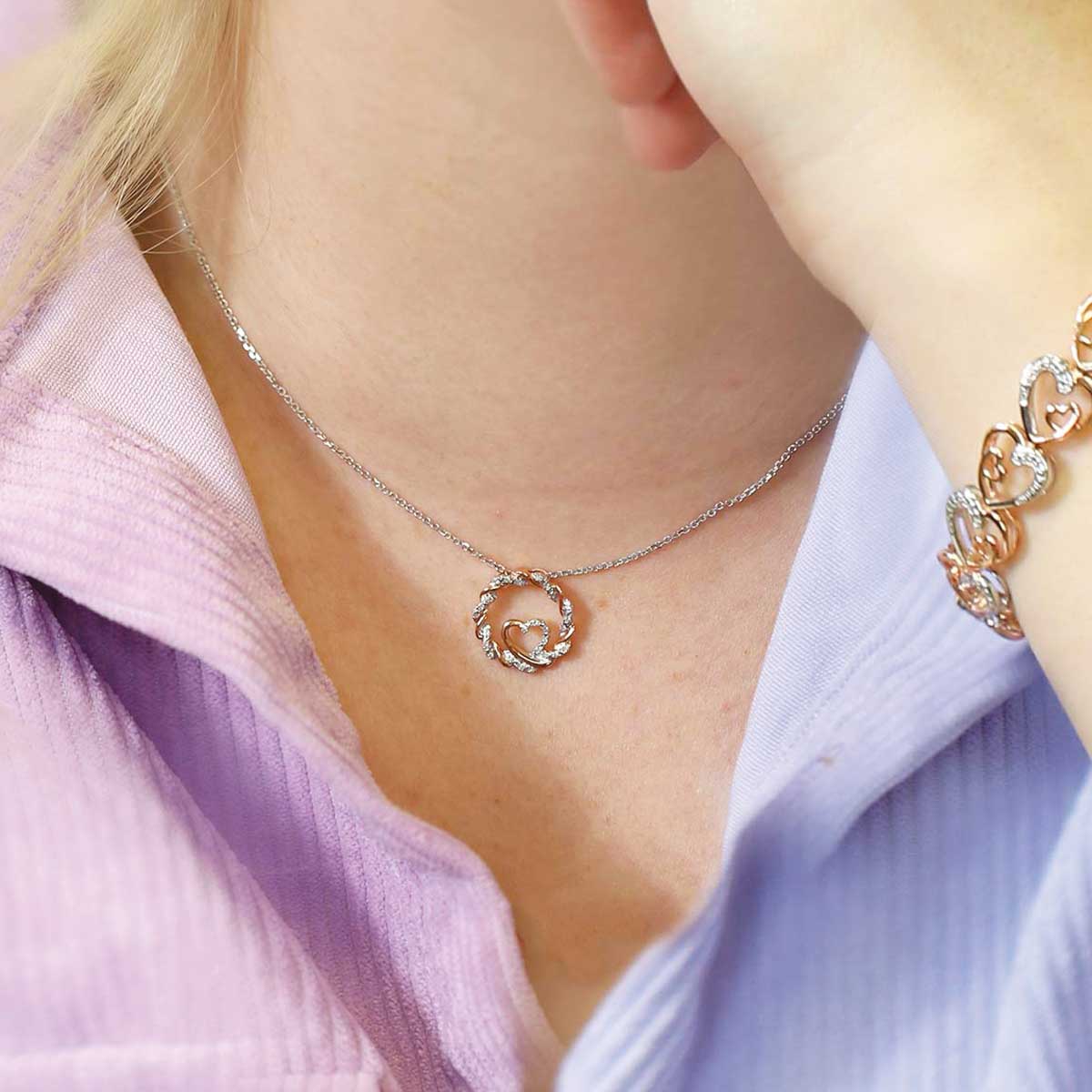 Wrapped Up In Love Diamond Necklace