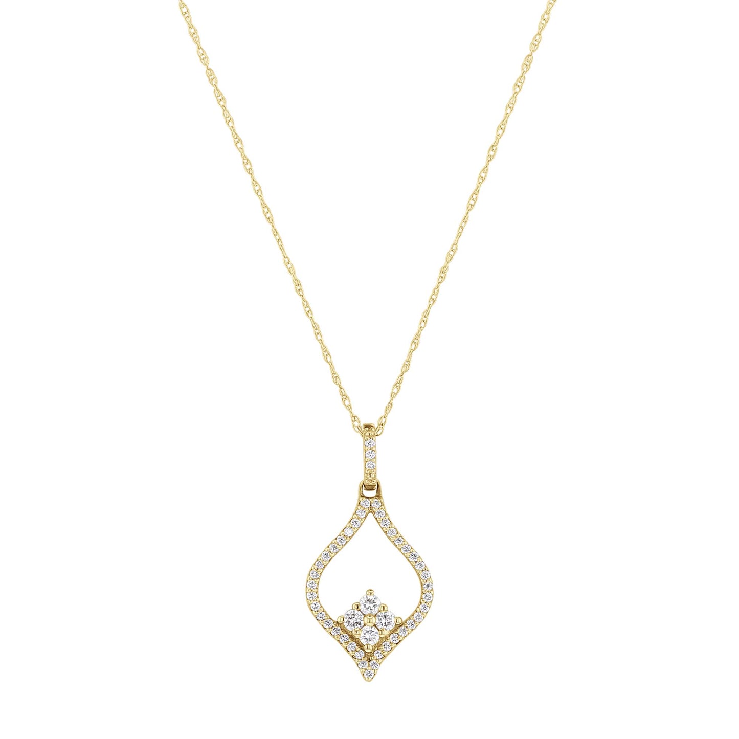 Open Cluster Diamond Necklace