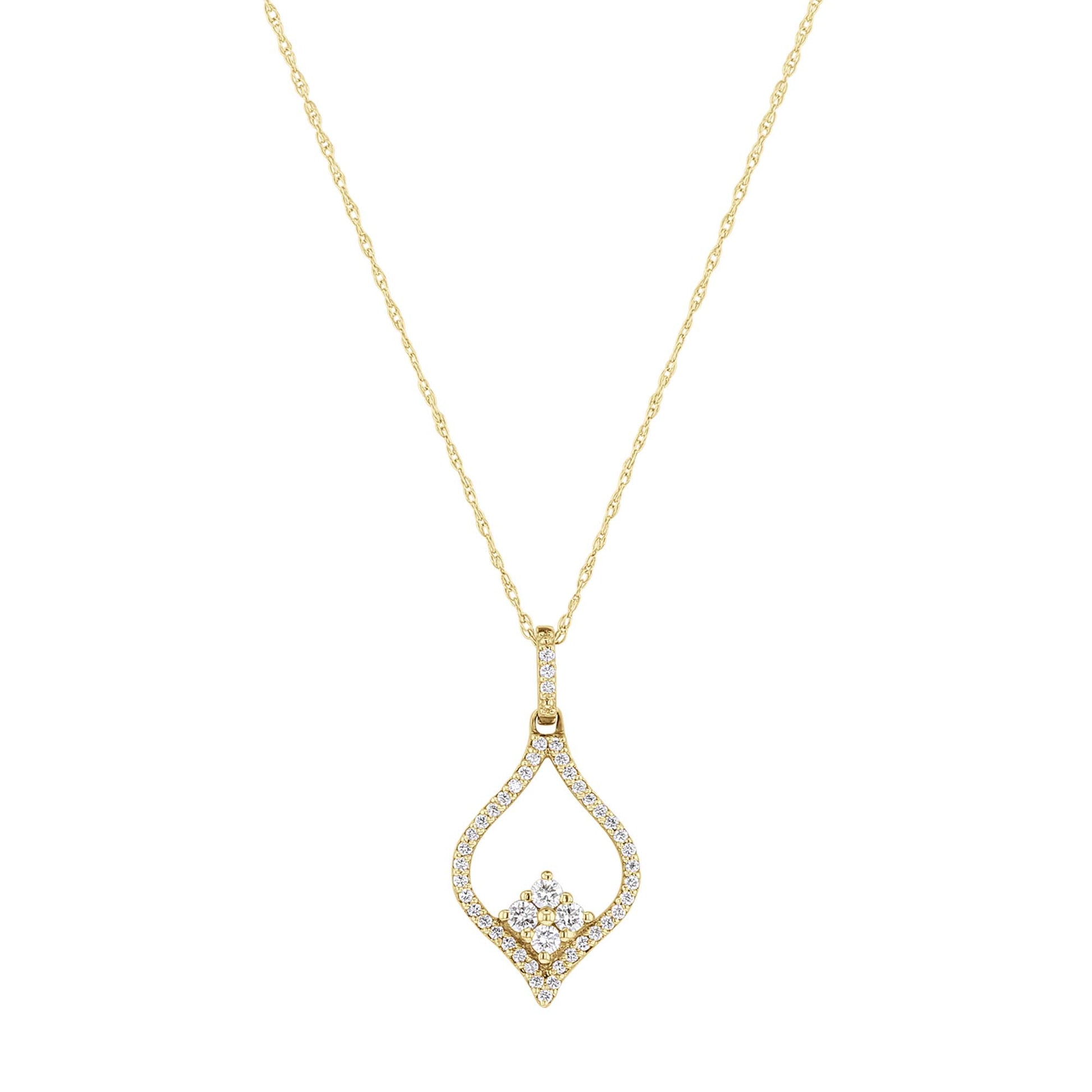 Open Cluster Diamond Necklace