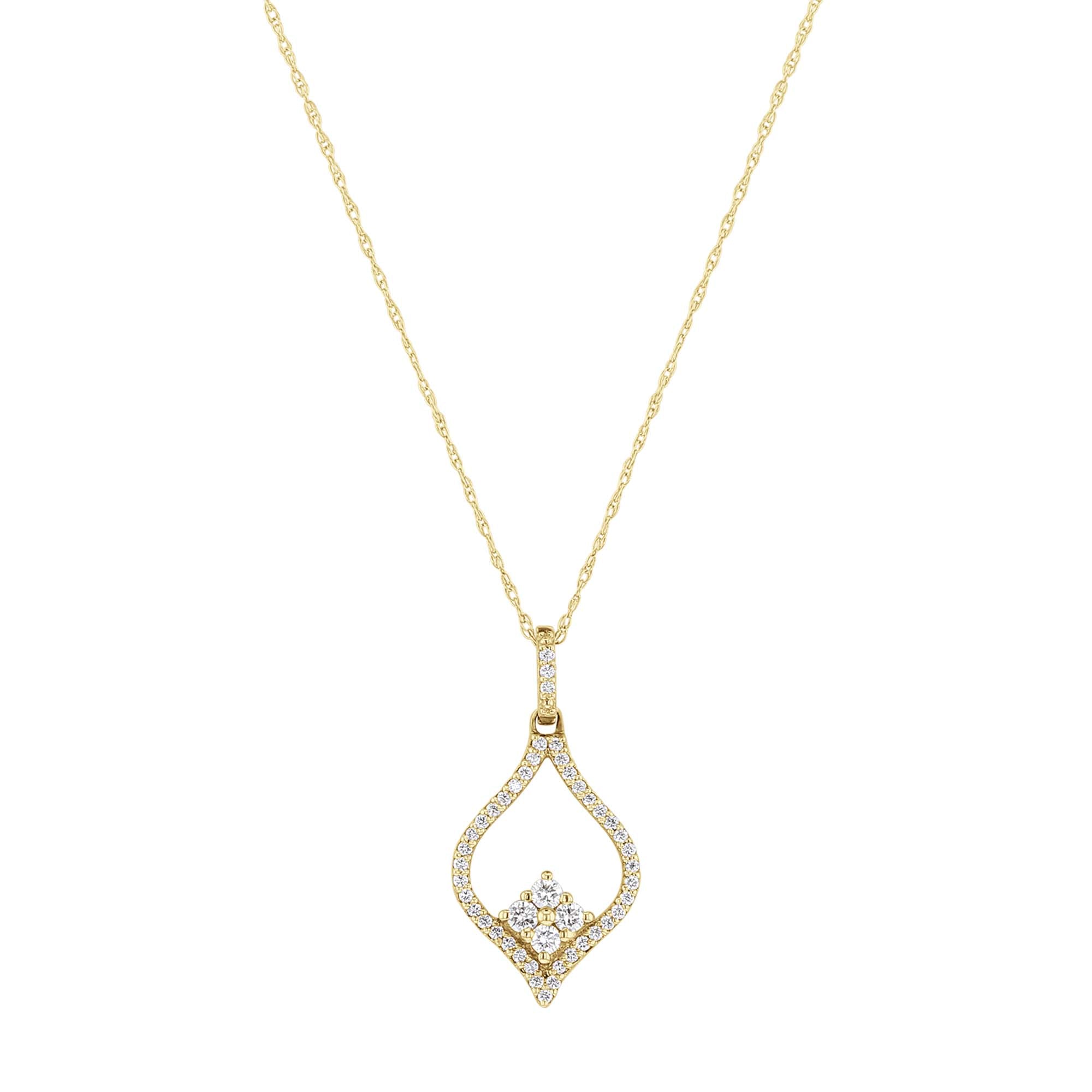 Open Cluster Diamond Necklace