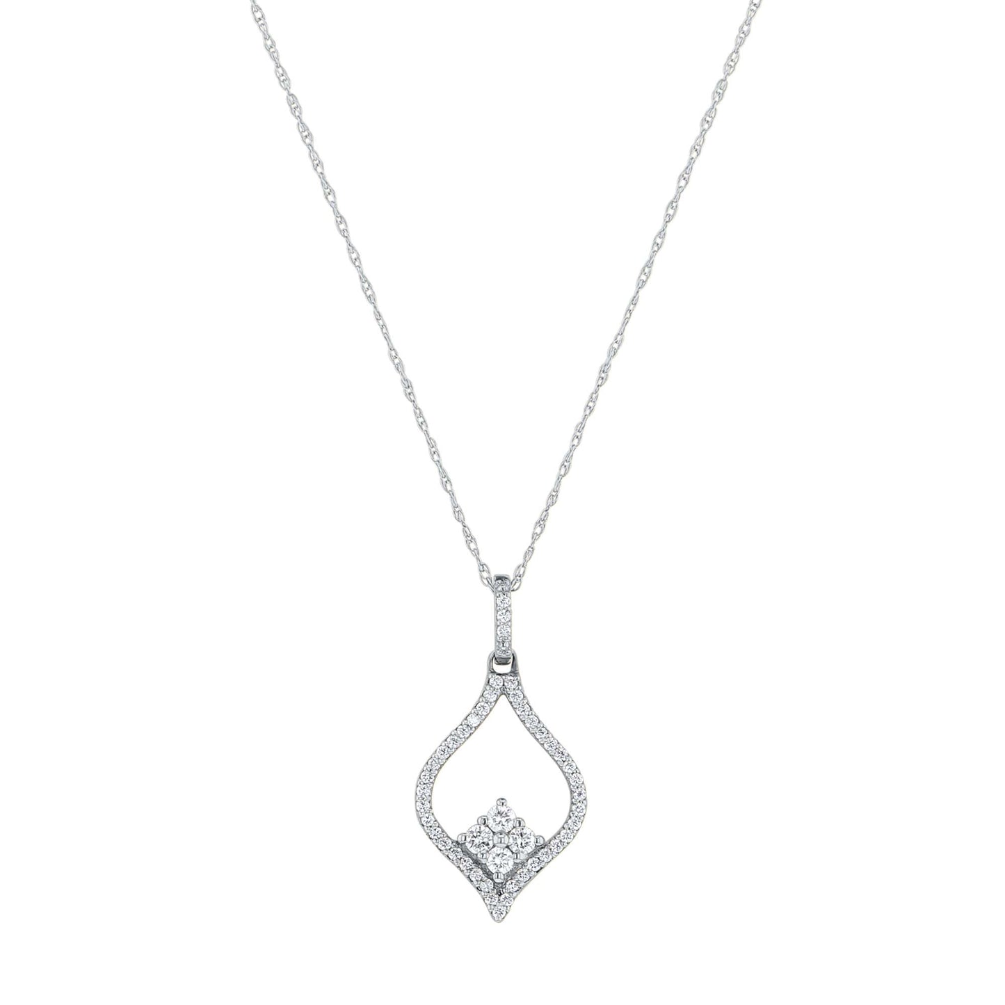 Open Cluster Diamond Necklace
