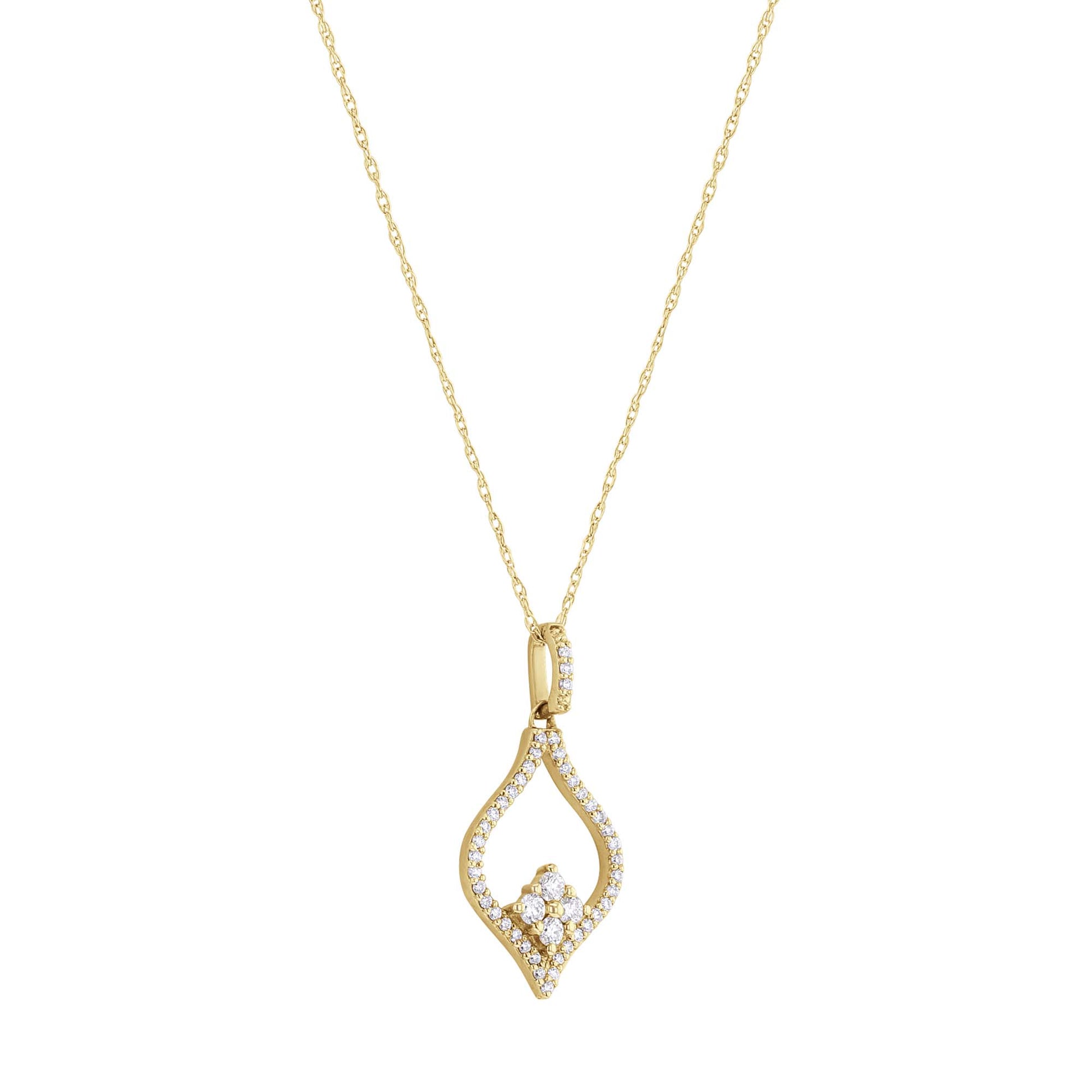 Open Cluster Diamond Necklace