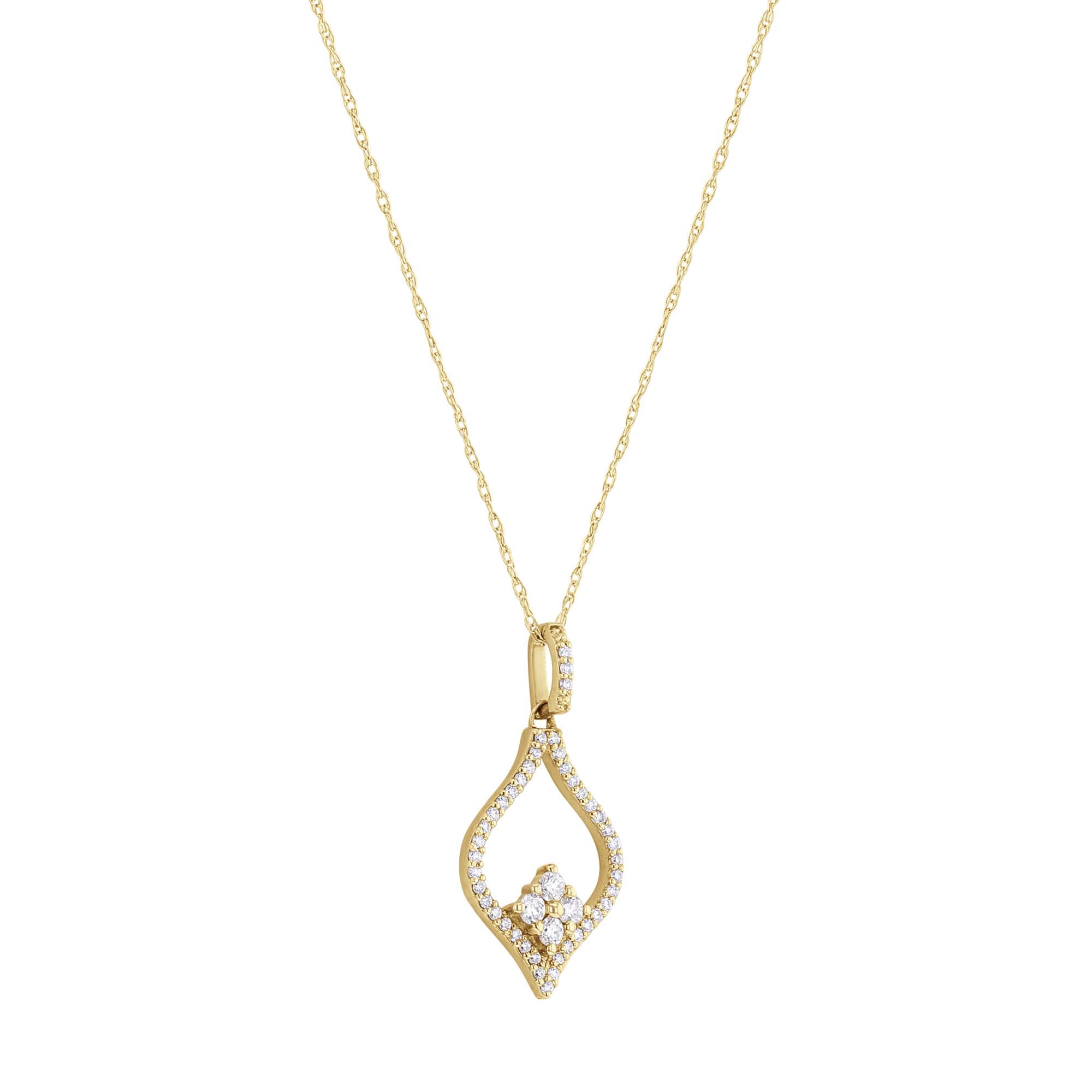 Open Cluster Diamond Necklace