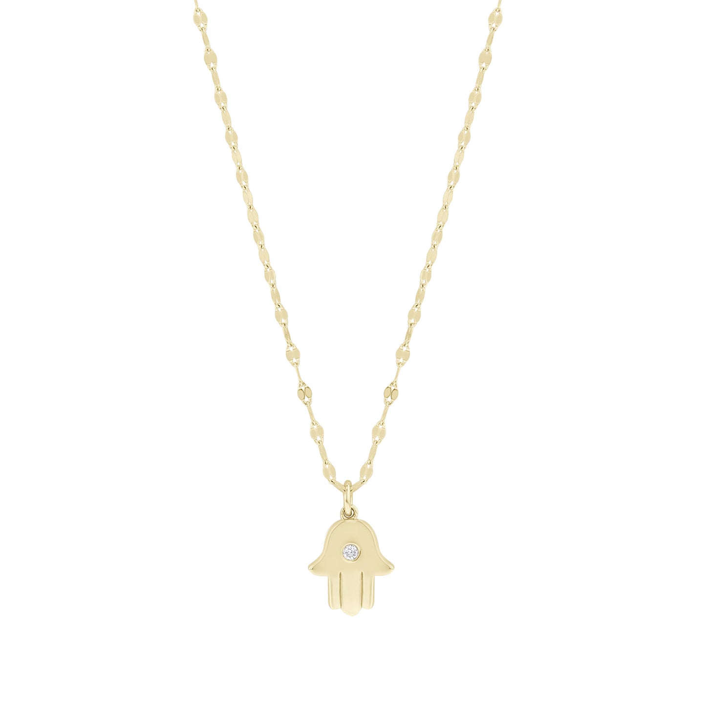 Hamsa Diamond Necklace