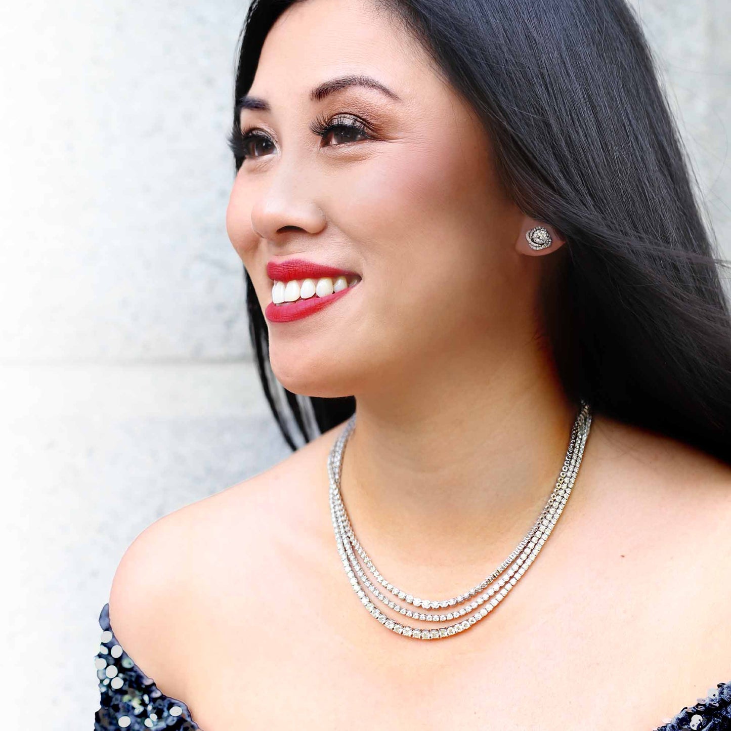 Divinely Classic Diamond Tennis Necklace 10ct