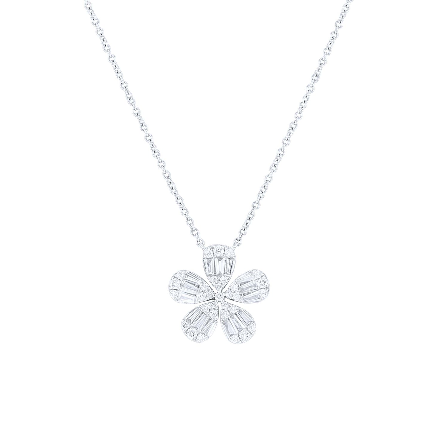 Vintage Vinca Diamond Necklace