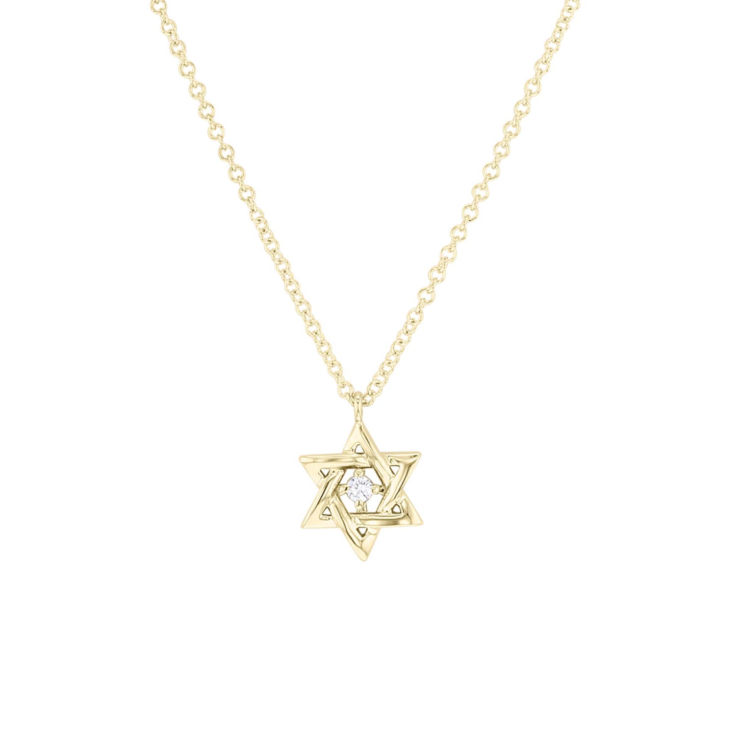 Classic Star of David Diamond Necklace