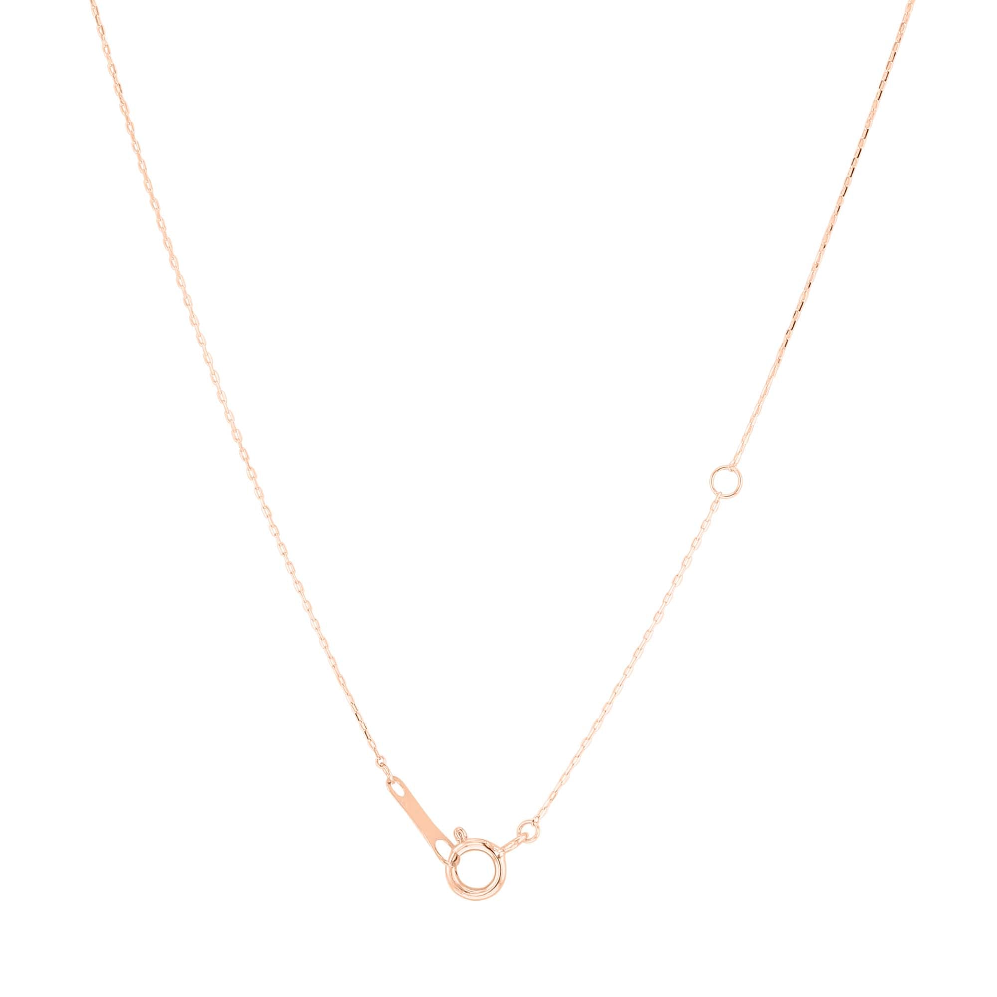 Baby Bezel Diamond Solitaire Necklace