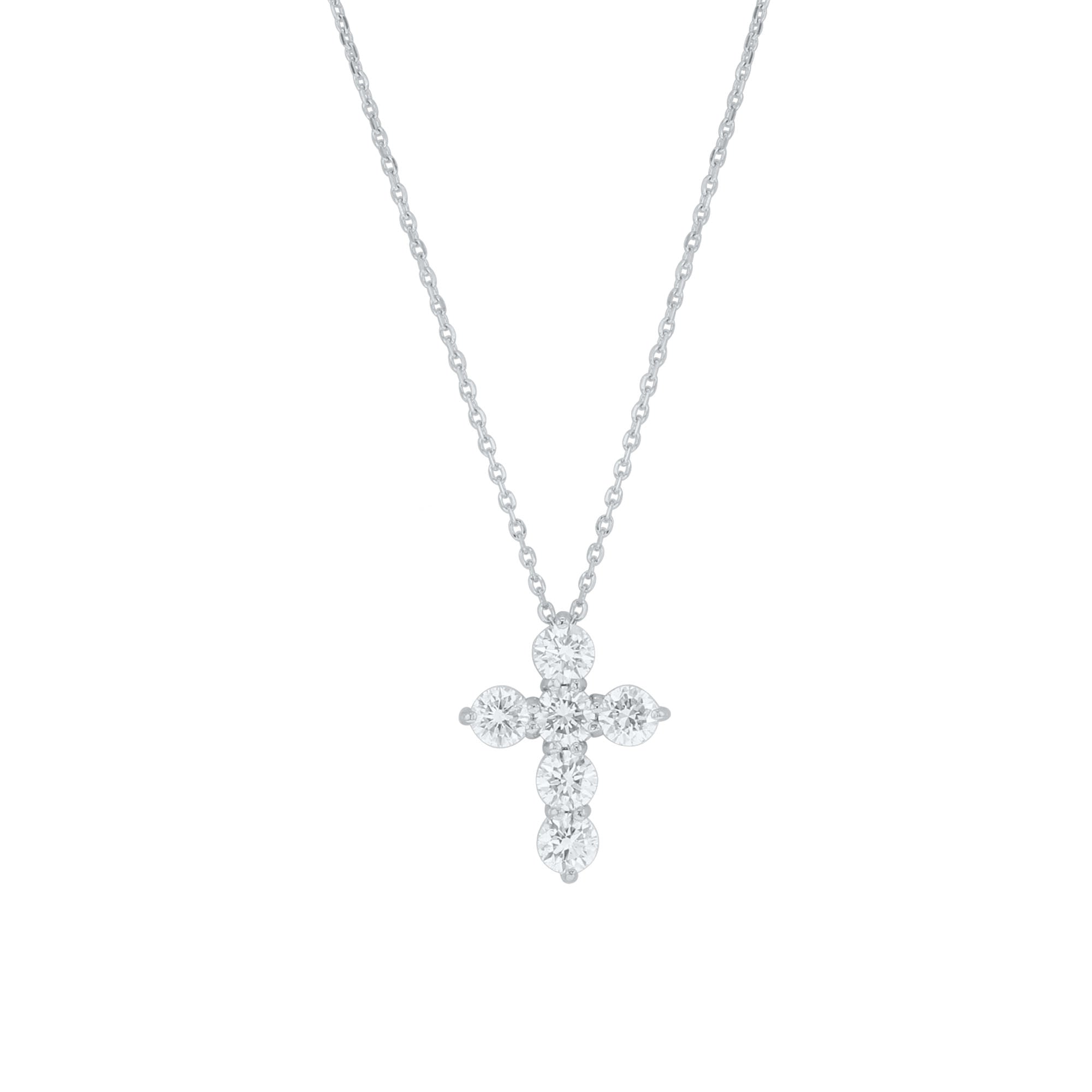 アクセサリー mr.stephan Maria Diamond Cross Necklace 1ct – Steven Singer Jewelers