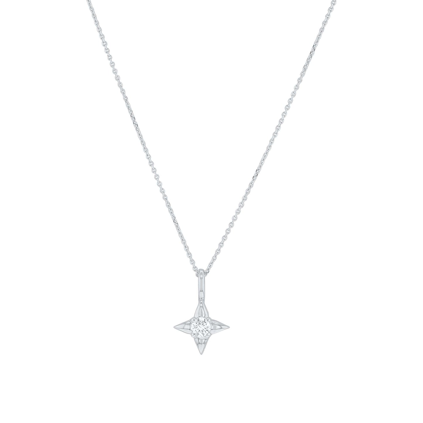 Star of Hope Diamond Necklace- 1/10ct