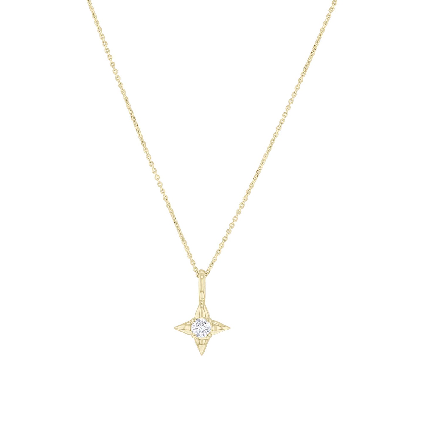 Star of Hope Diamond Necklace- 1/10ct