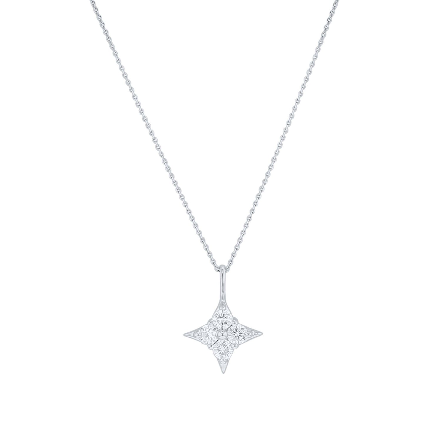 Star of Hope Diamond Necklace - 3/8ct