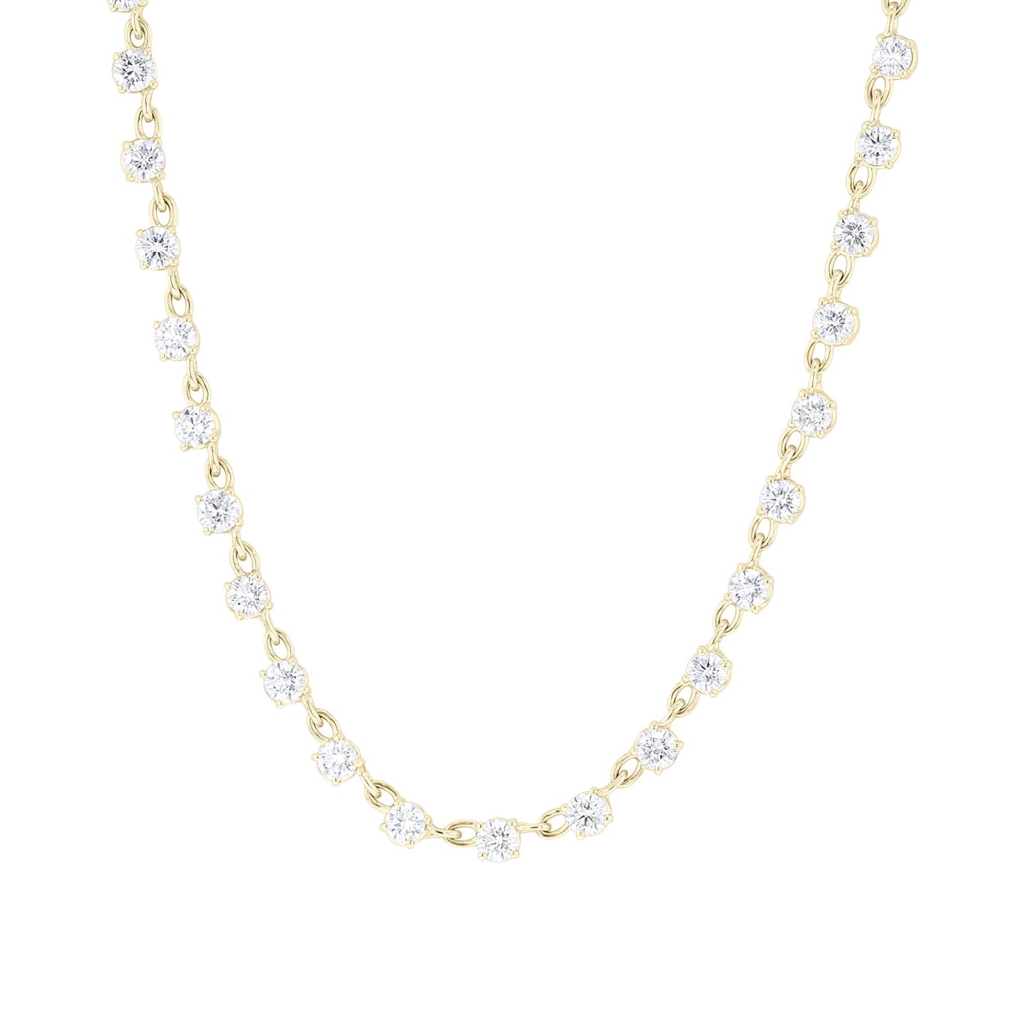 Andrina Chain Link Diamond Tennis Necklace- 6ct