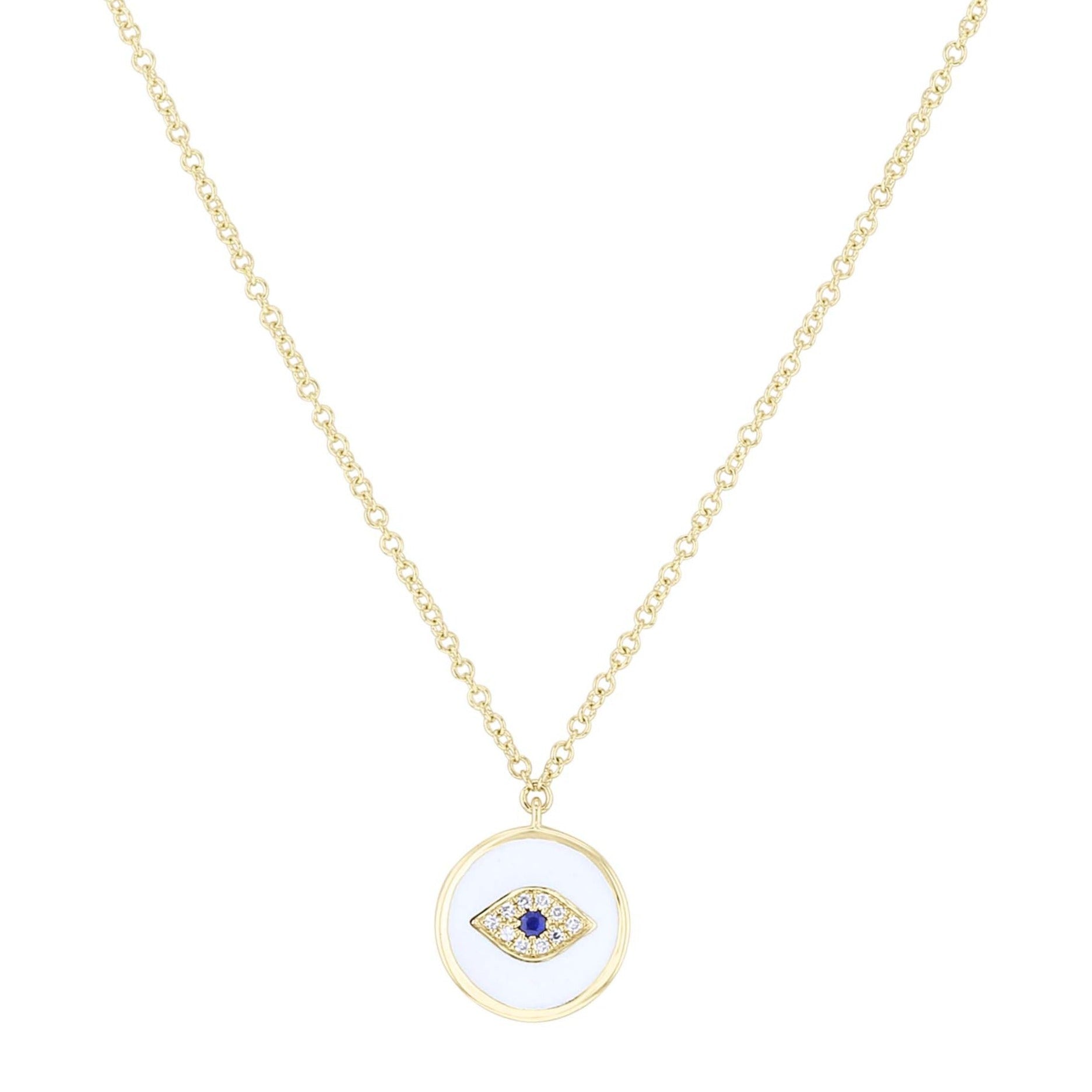 Evil Eye Sapphire and Diamond Necklace – Steven Singer Jewelers