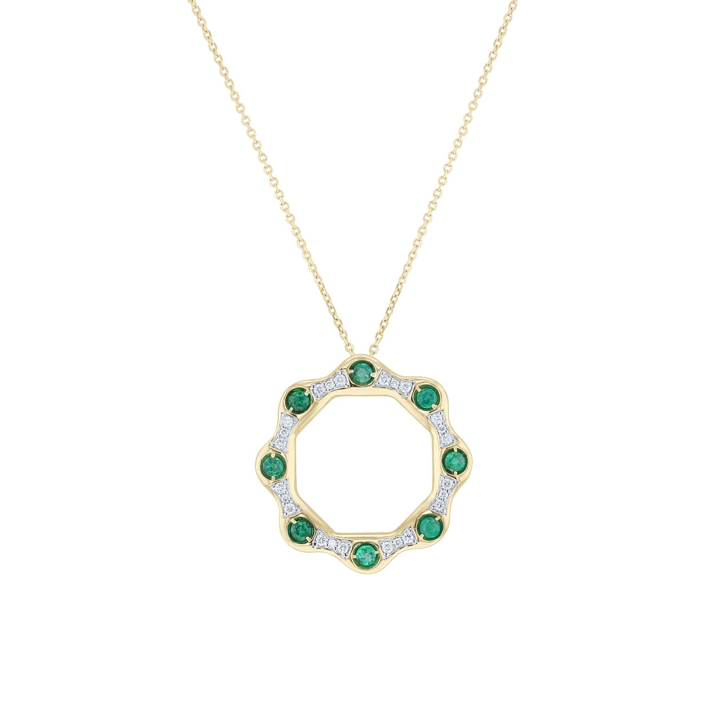 Elyse Emerald & Diamond Necklace