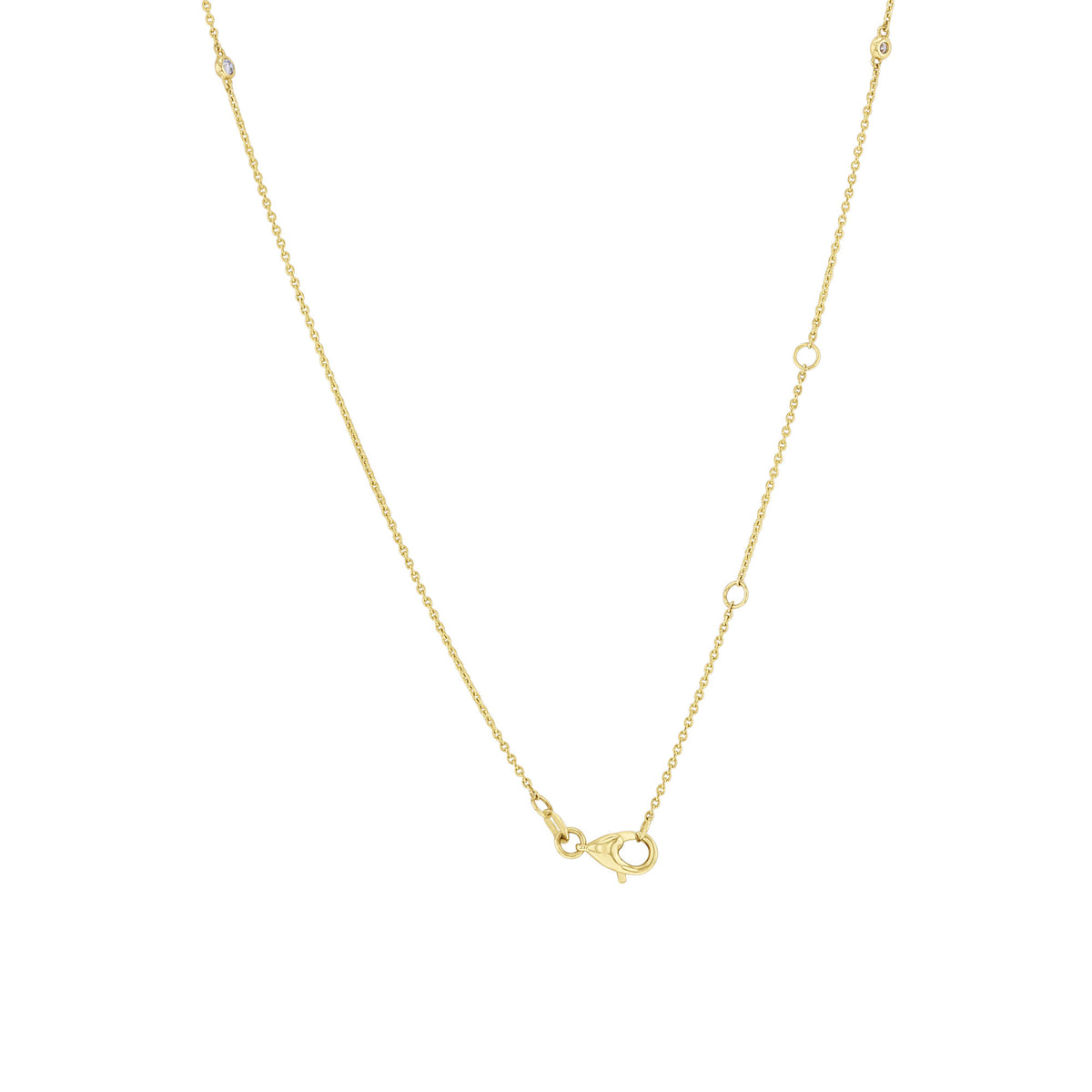 Zinnia Emerald & Diamond Station Necklace