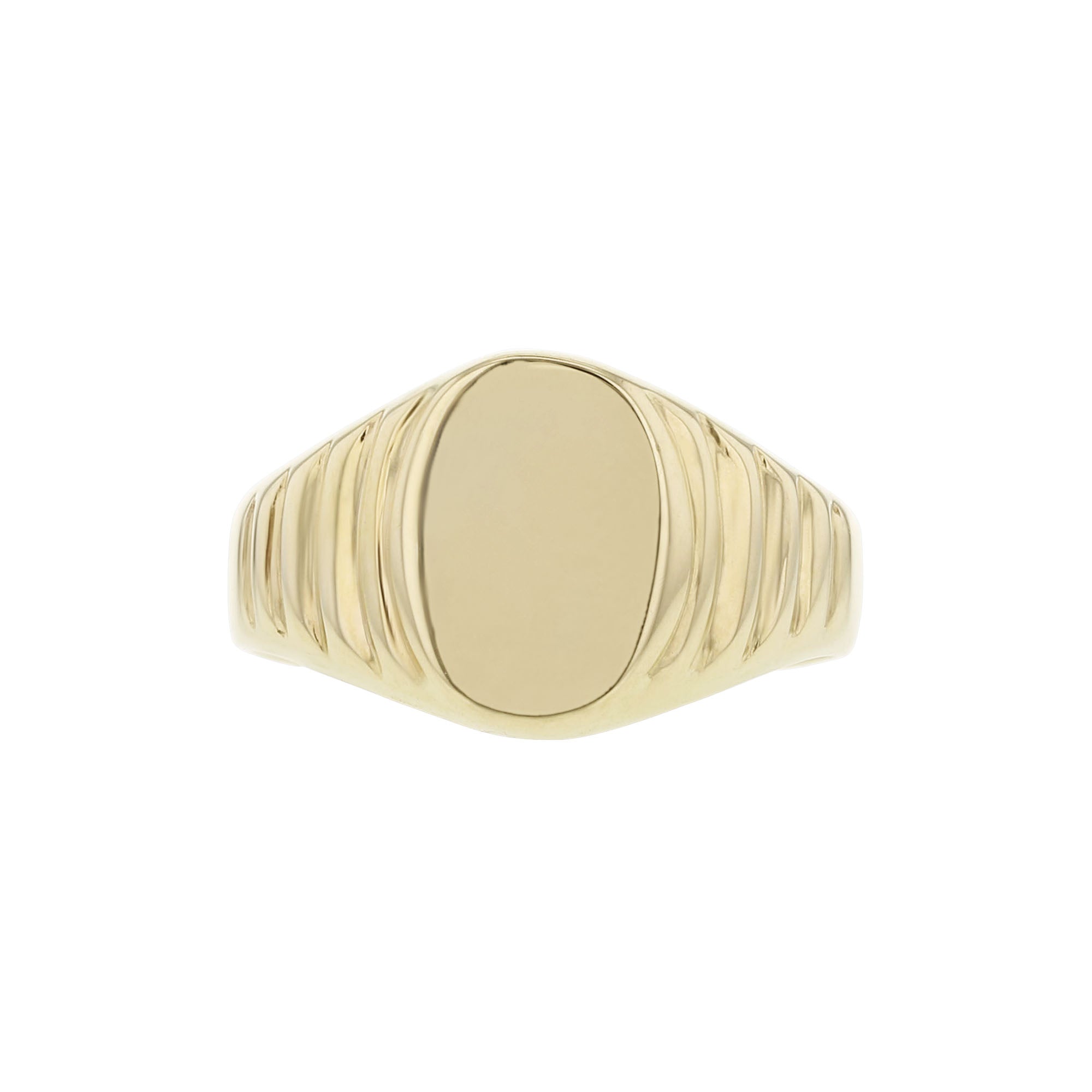 Gold Oval Textured Signet Ring – Steven Singer Jewelers
